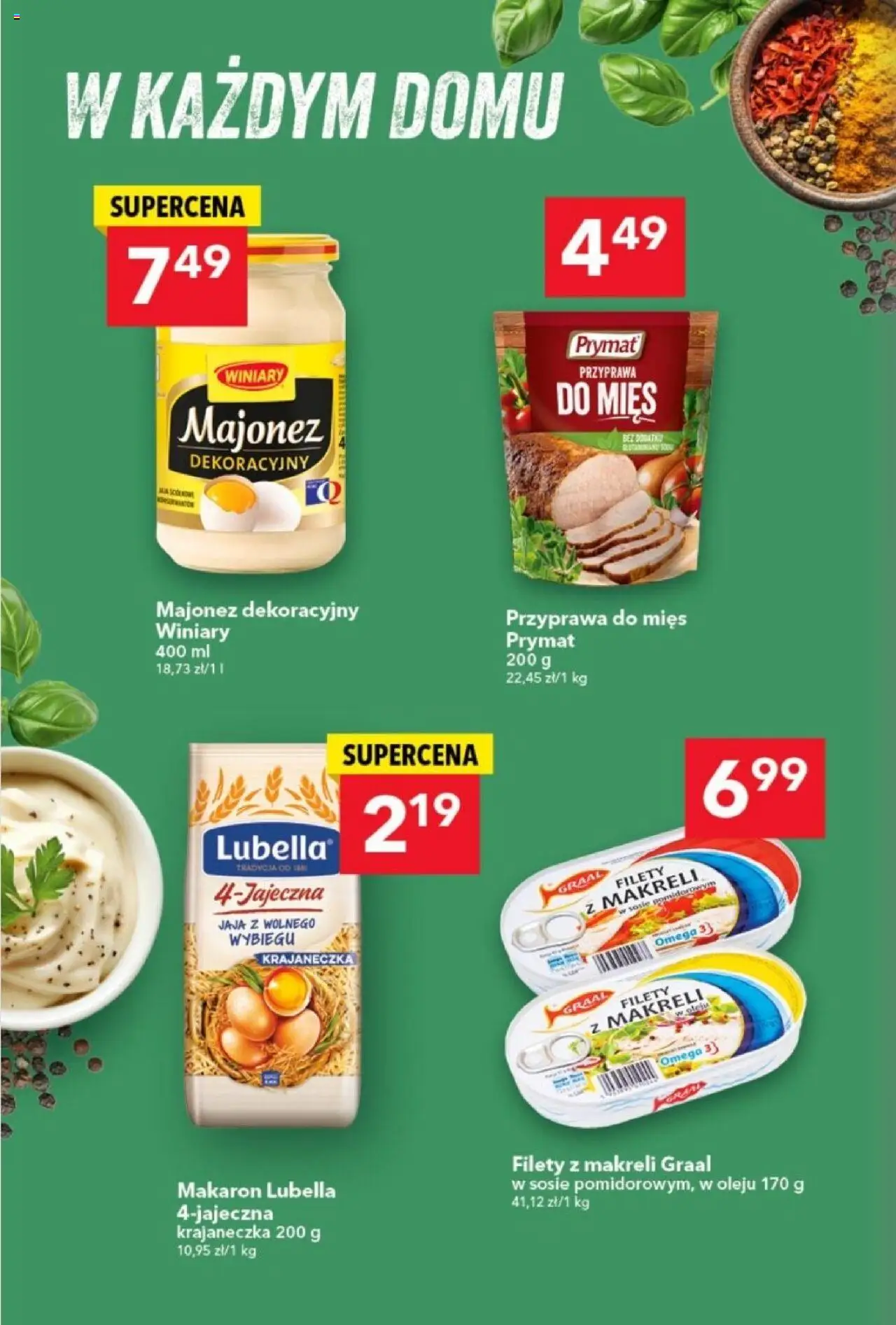 Lewiatan gazetka od 11.09.2025 | Strona: 10 | Produkty: Filety z makreli w sosie pomidorowym, Makaron, Majonez, Jaja