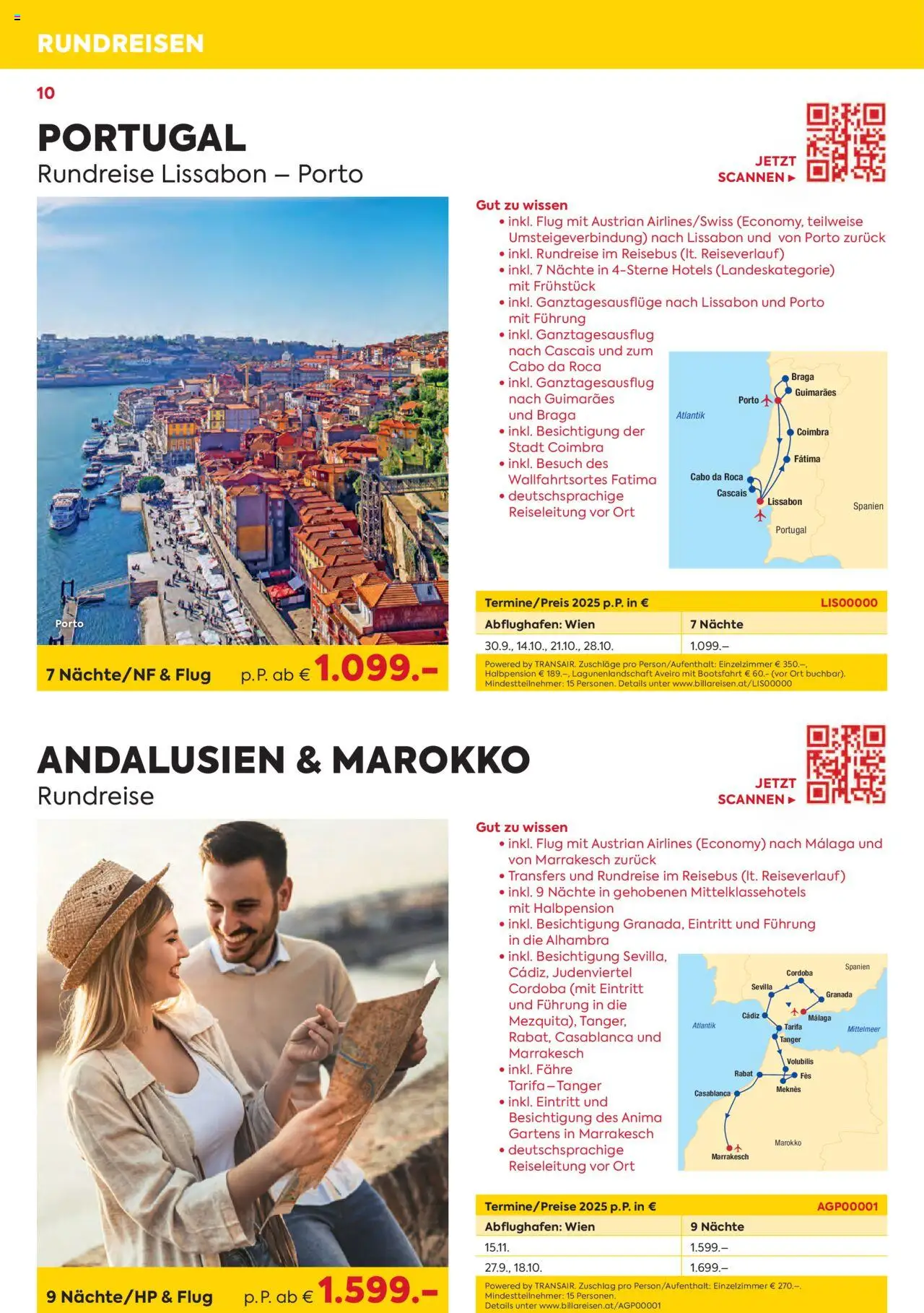 Billa Kreuzfahrten Rundreisen Erlebnisreisen 7/8-2025 gültig ab 04.07.2025 | Seite: 10