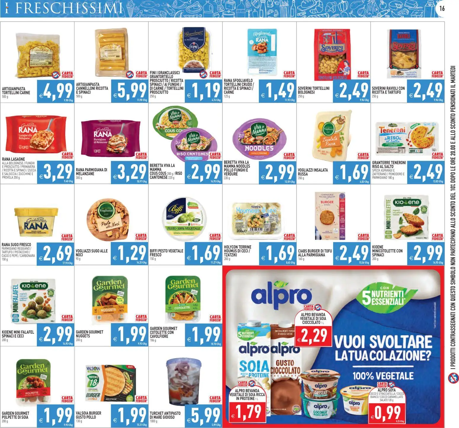 Volantino PIM Supermercati del 29.04.2026 | Pagina: 16 | Prodotti: Insalata, Spinaci, Melanzane, Ricotta