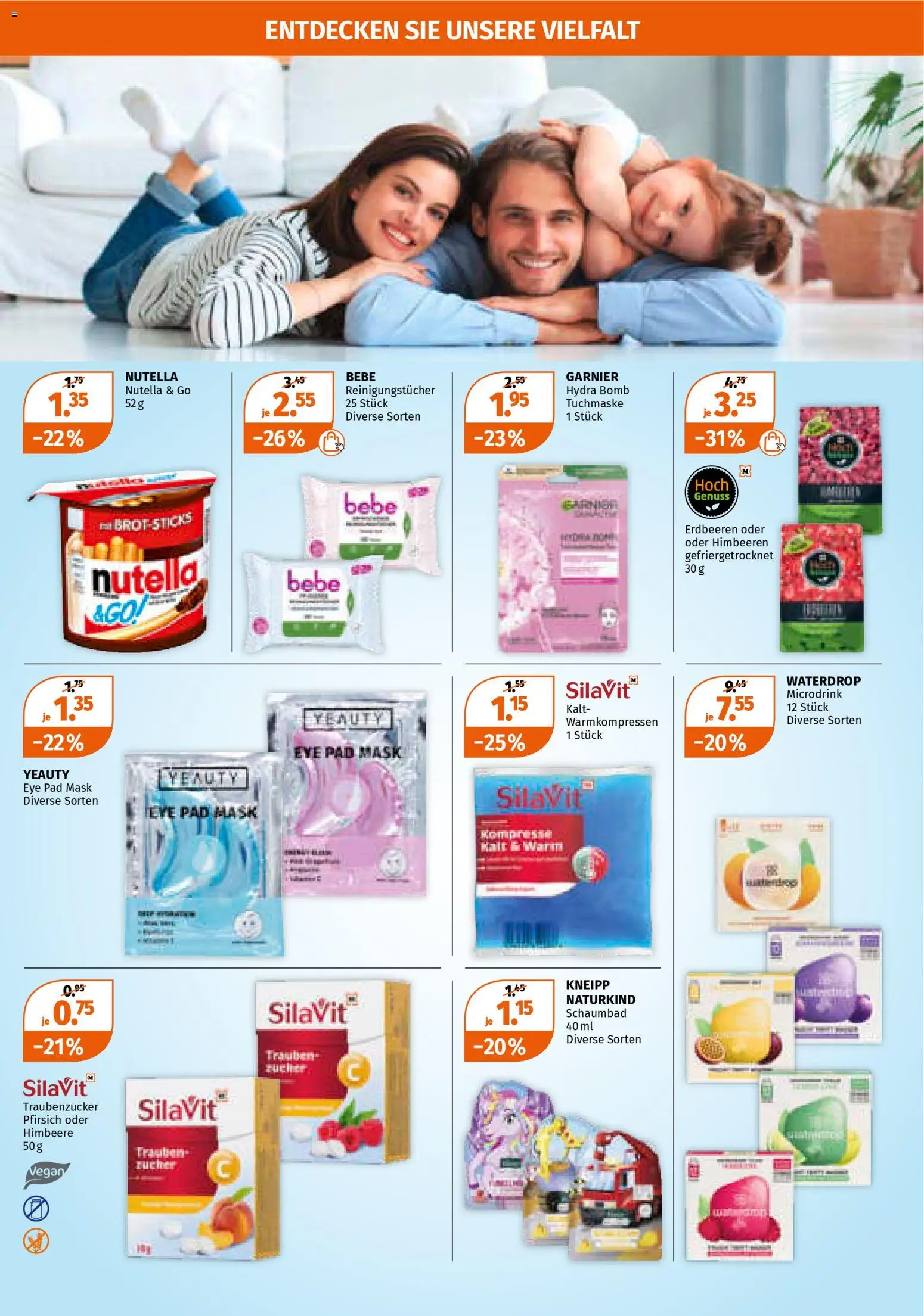 Müller Aktionen – gültig ab 08.01.2026 | Seite: 20 | Produkte: Spabad, Reinigungstücher, Tuchmaske, Pfirsich