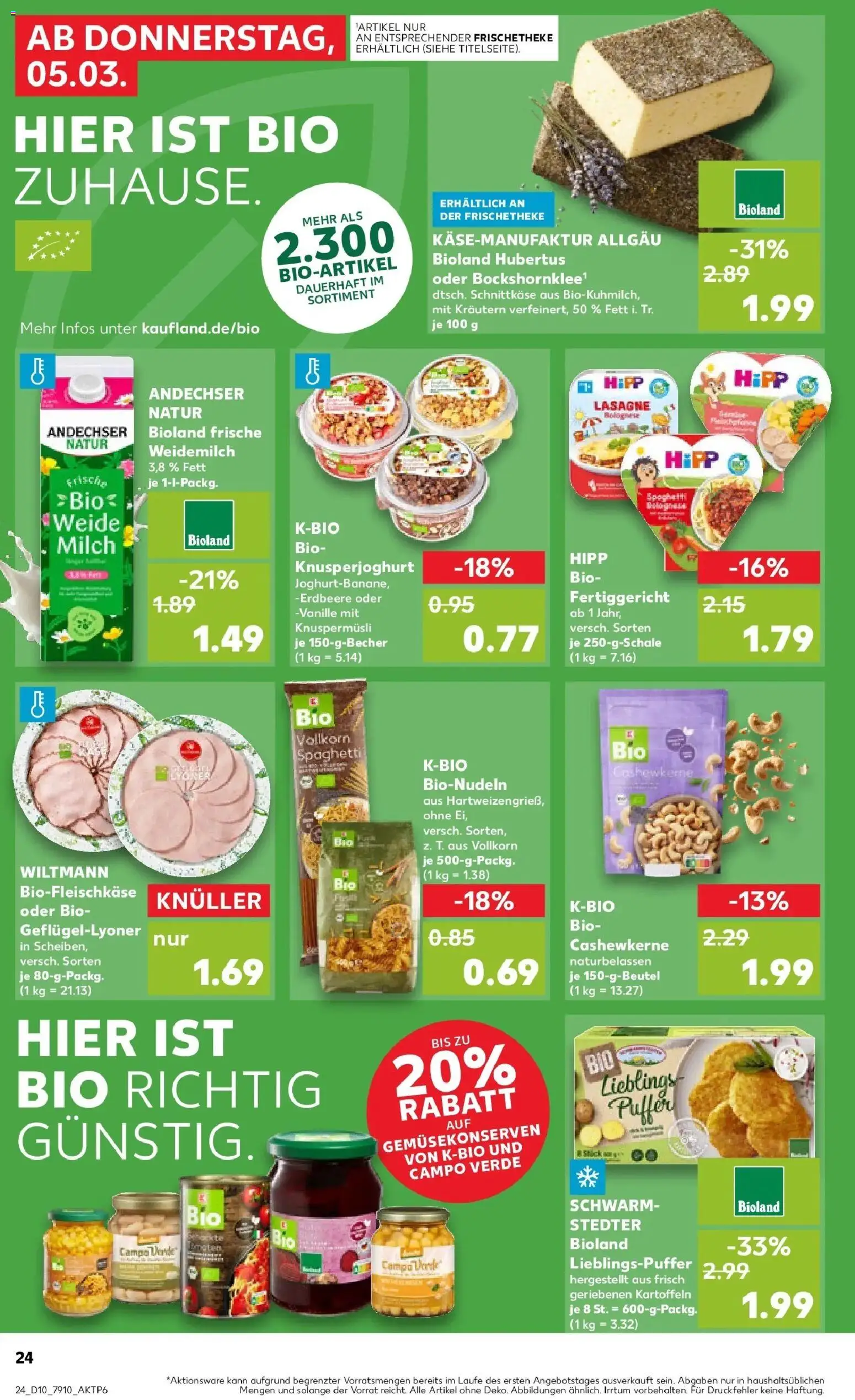 Kaufland Prospekt Nördlingen	 – gültig ab 02.03.2026 | Seite: 36 | Produkte: Milch, Kartoffeln, Pasta