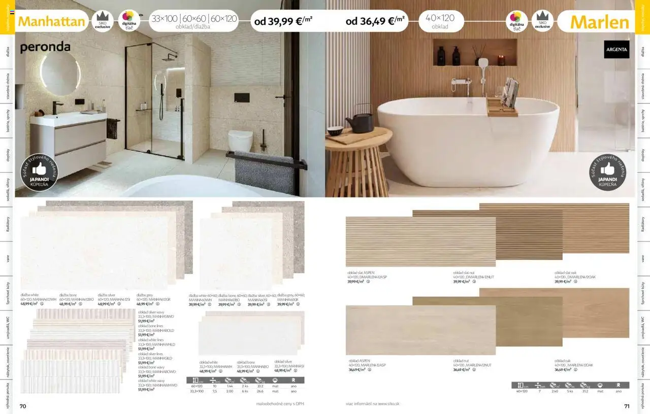 Nové Siko akcie – leták je platný od 01.09.2025 | Strana: 36 | Produkty: Osvetlenie, Kúpelňa, Dlažba, Radiátory