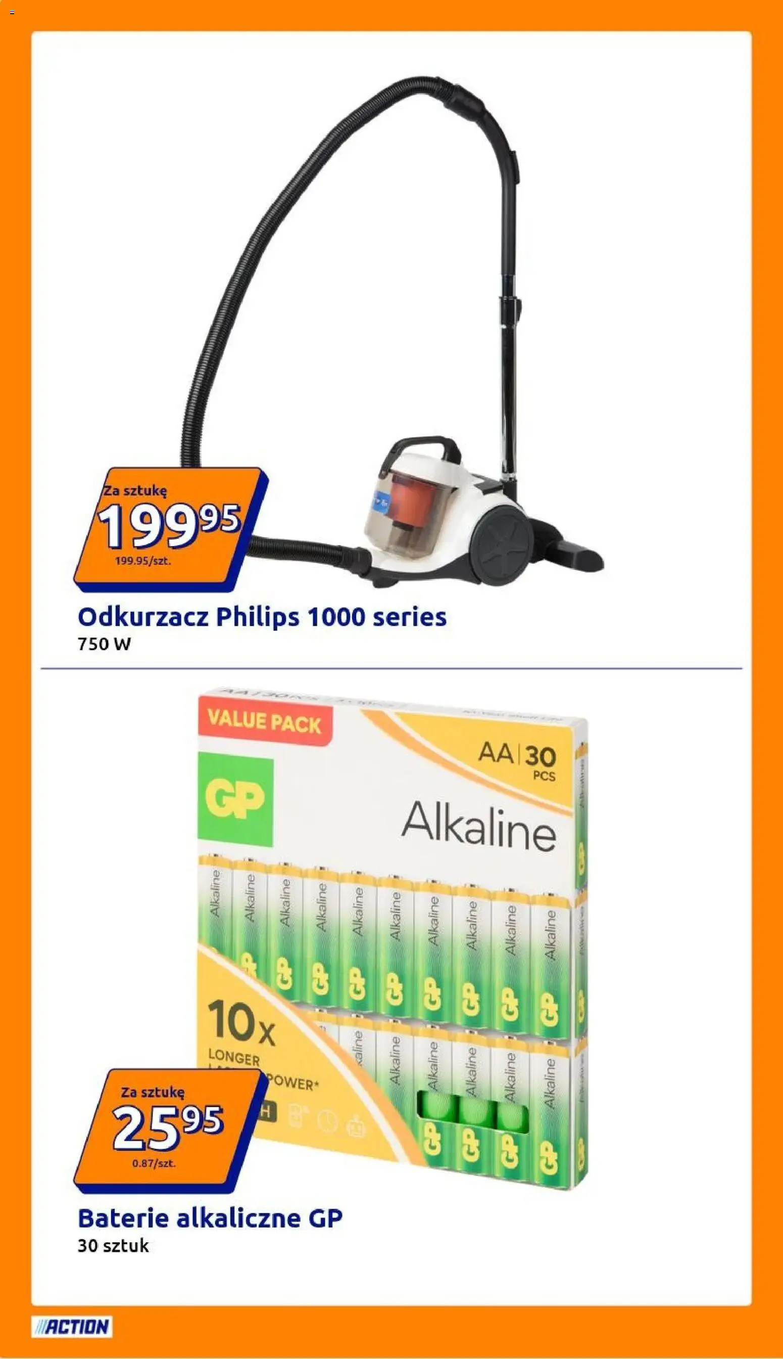 Action Gazetka od 25.02.2026 | Strona: 12 | Produkty: Odkurzacz, Baterie