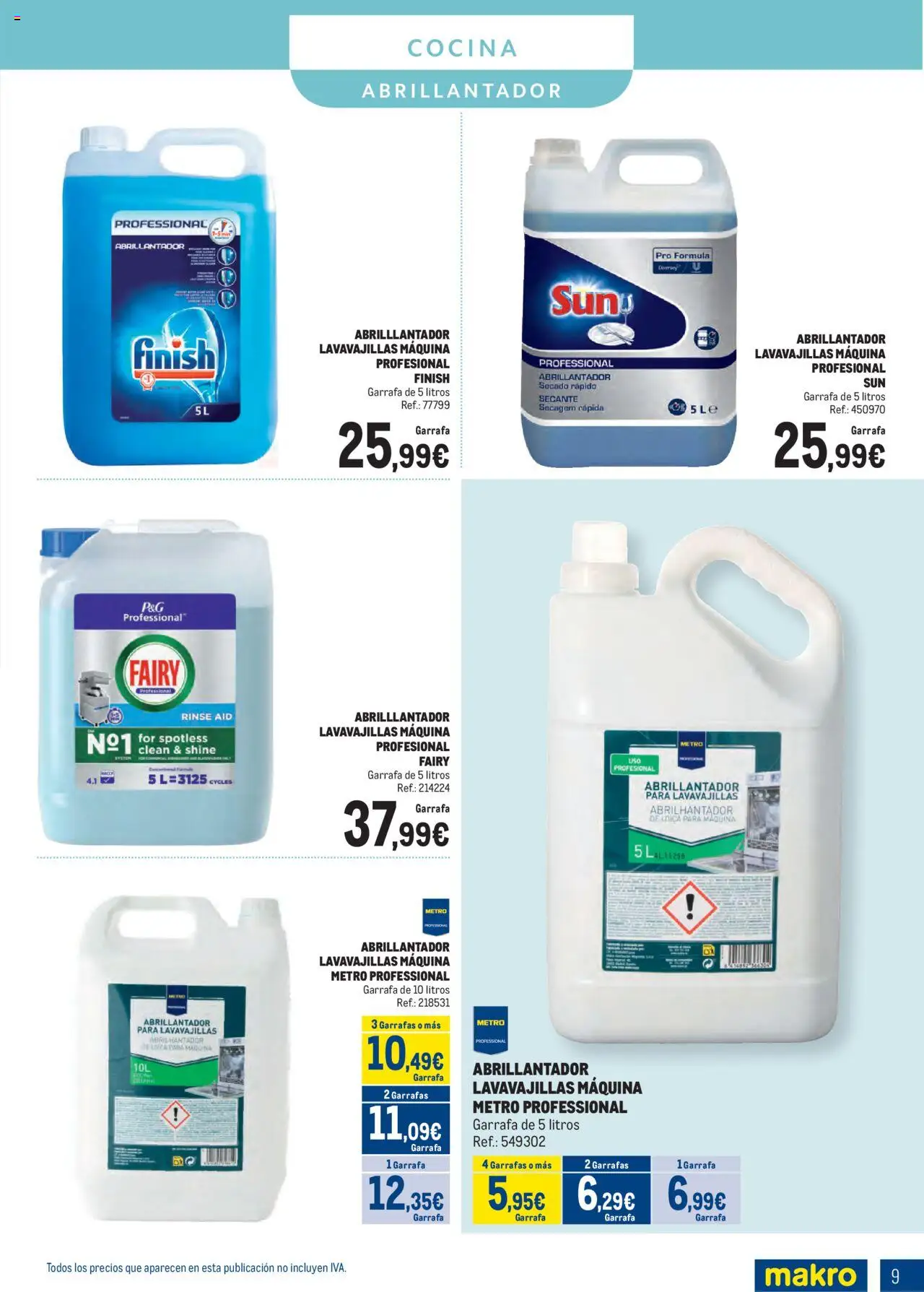 Makro - Especial Limpieza Cataluña │ válido desde el 01.09.2025 | Página: 9 | Productos: Cocina, Lavavajillas