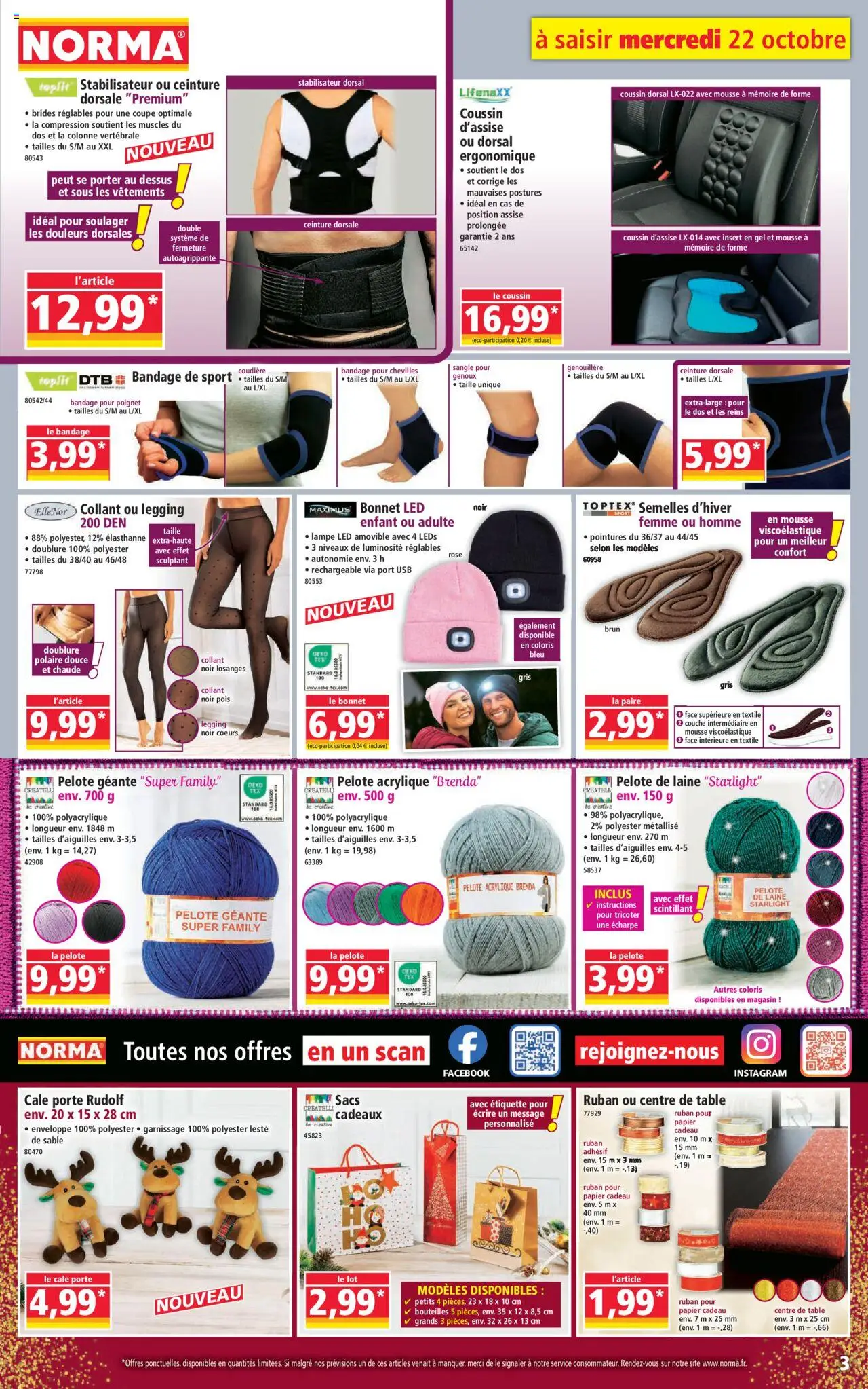{H1} | Page: 3 | Produits: Bonnet, USB, Bandage, lampe LED