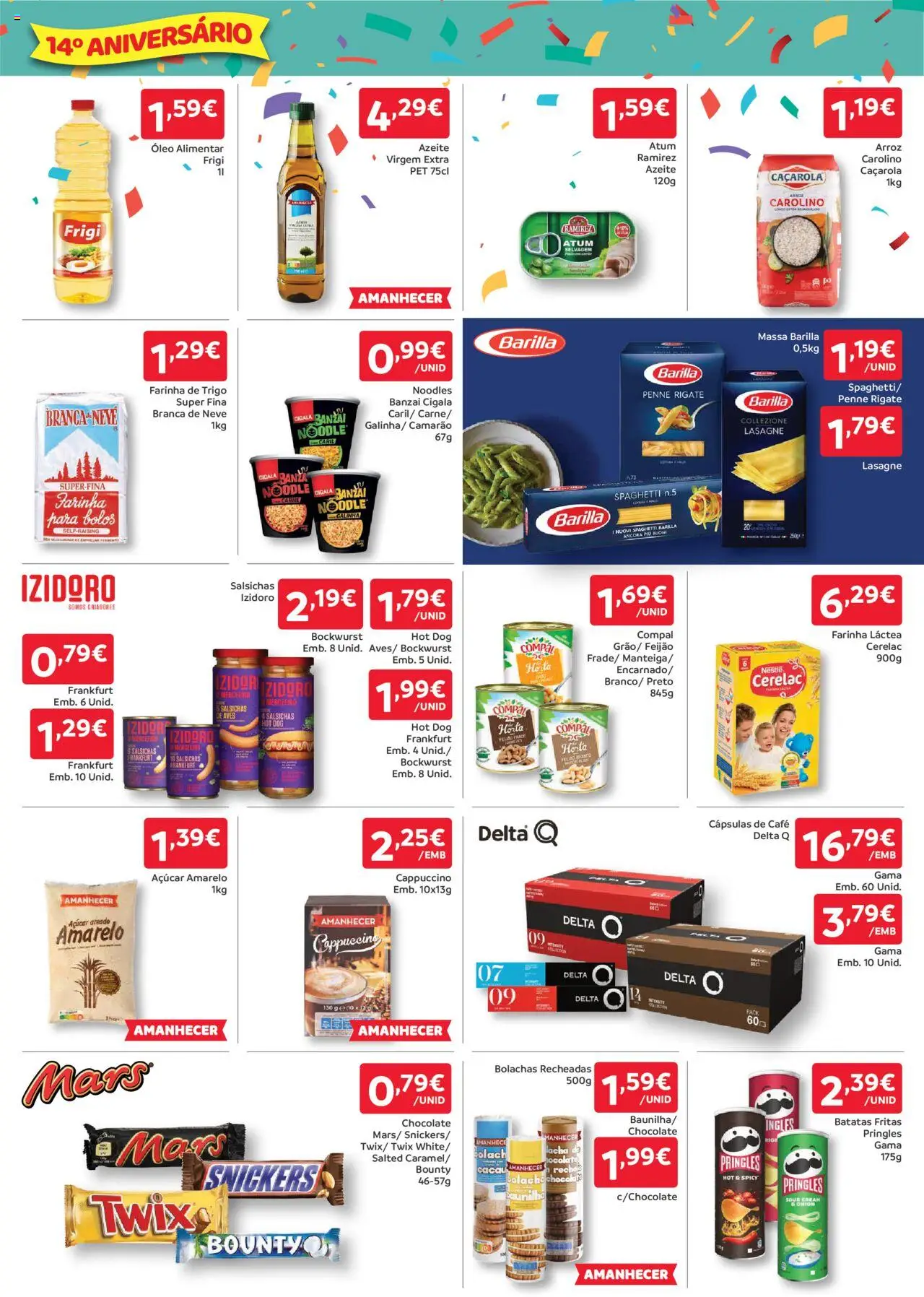 Amanhecer folheto │ válido de 09.10.2025 | Página: 6 | Produtos: Atum, Delta q, Camarão, Massa