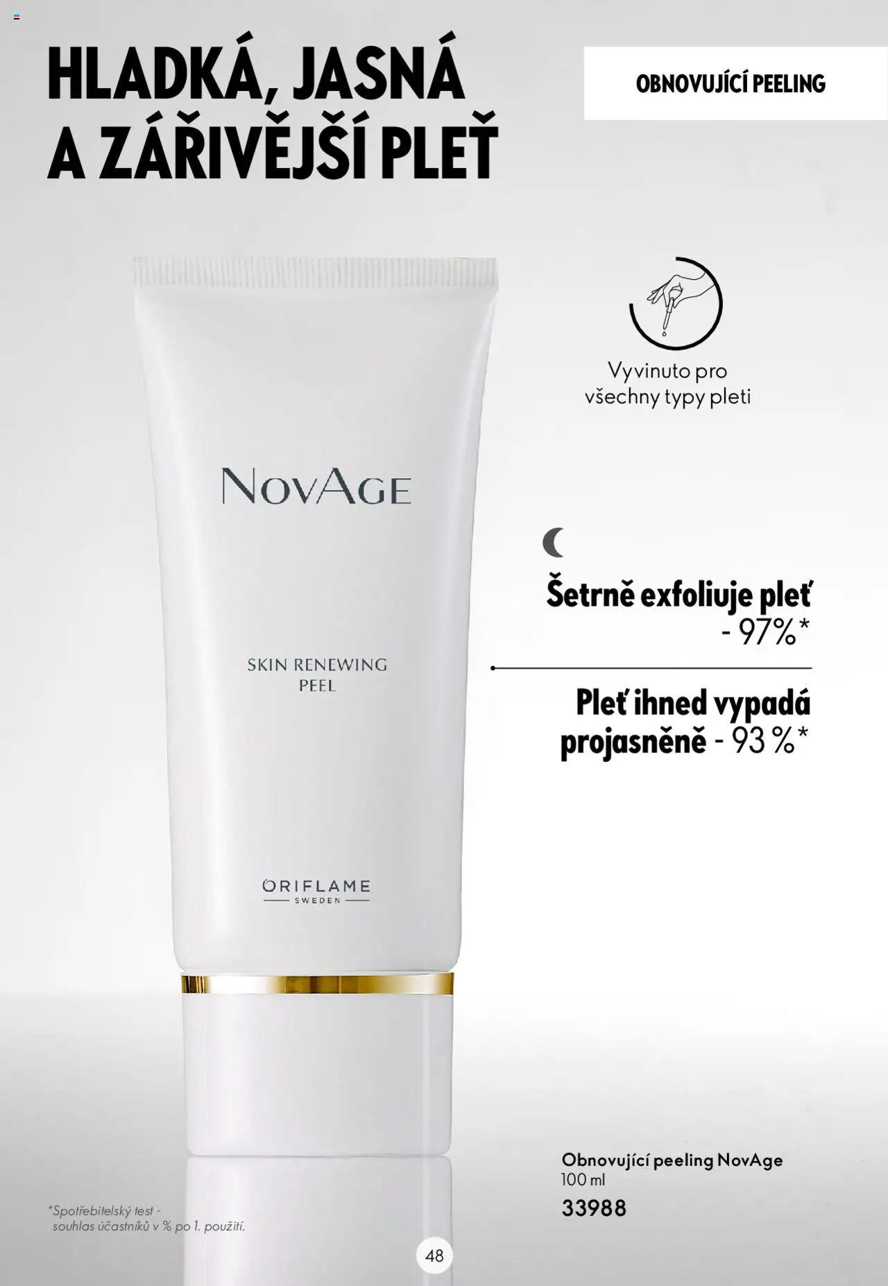 Oriflame katalog Novage+ od 23.04.2024 | Strana: 48 | Produkty: Peeling