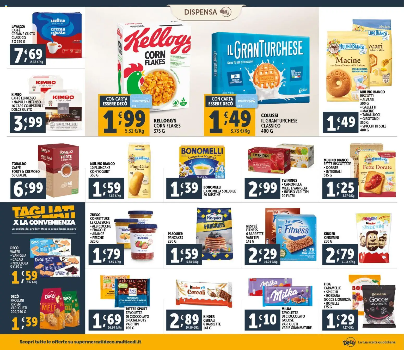 Volantino Decò del 23.02.2026 | Pagina: 12 | Prodotti: Caffè, Tè, Cacao, Frollini