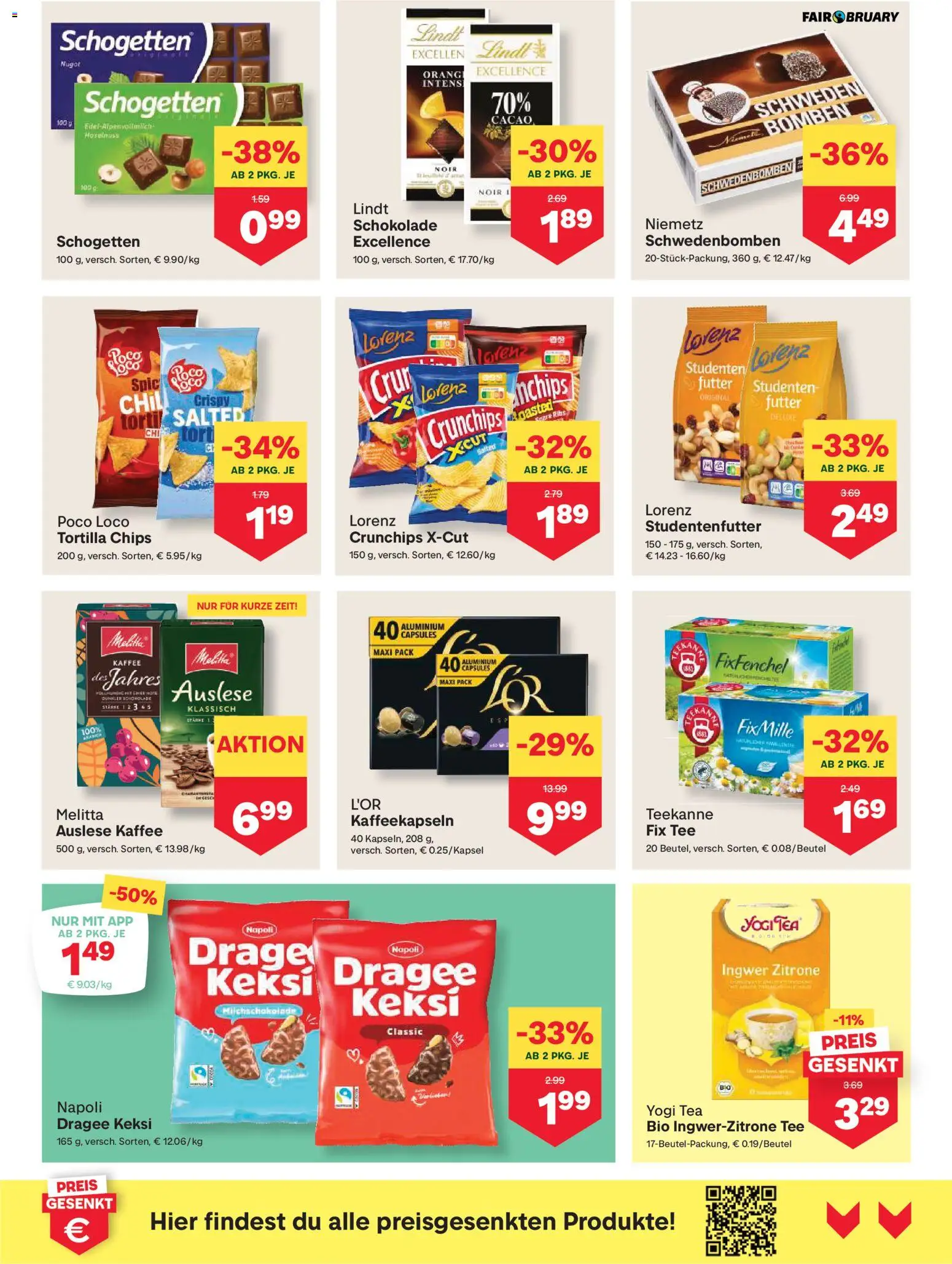 MPREIS Anras gültig ab 06.02.2026 | Seite: 8 | Produkte: Chips, Zitrone, Kaffee, Tee