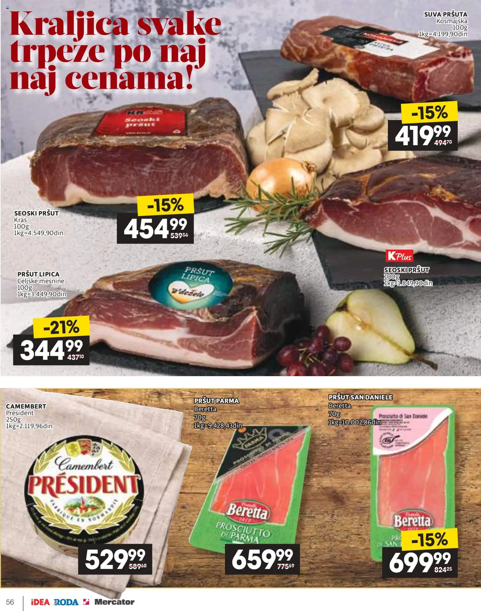 Idea katalog - važi od 09.04.2026 | Strana: 56 | Proizvode: Pršut