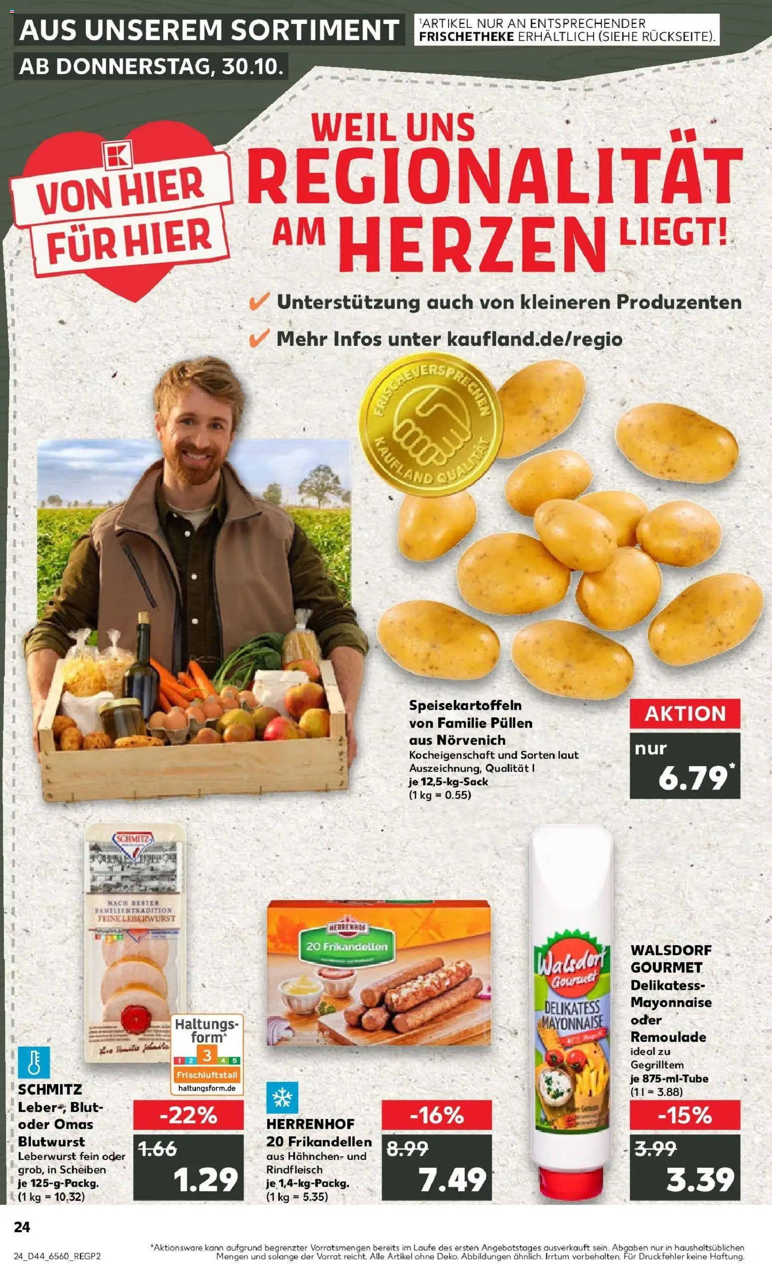 Kaufland prospekt Kerpen	 – gültig ab 30.10.2025 | Seite: 24 | Produkte: Hahnchen, Mayonnaise, Rindfleisch
