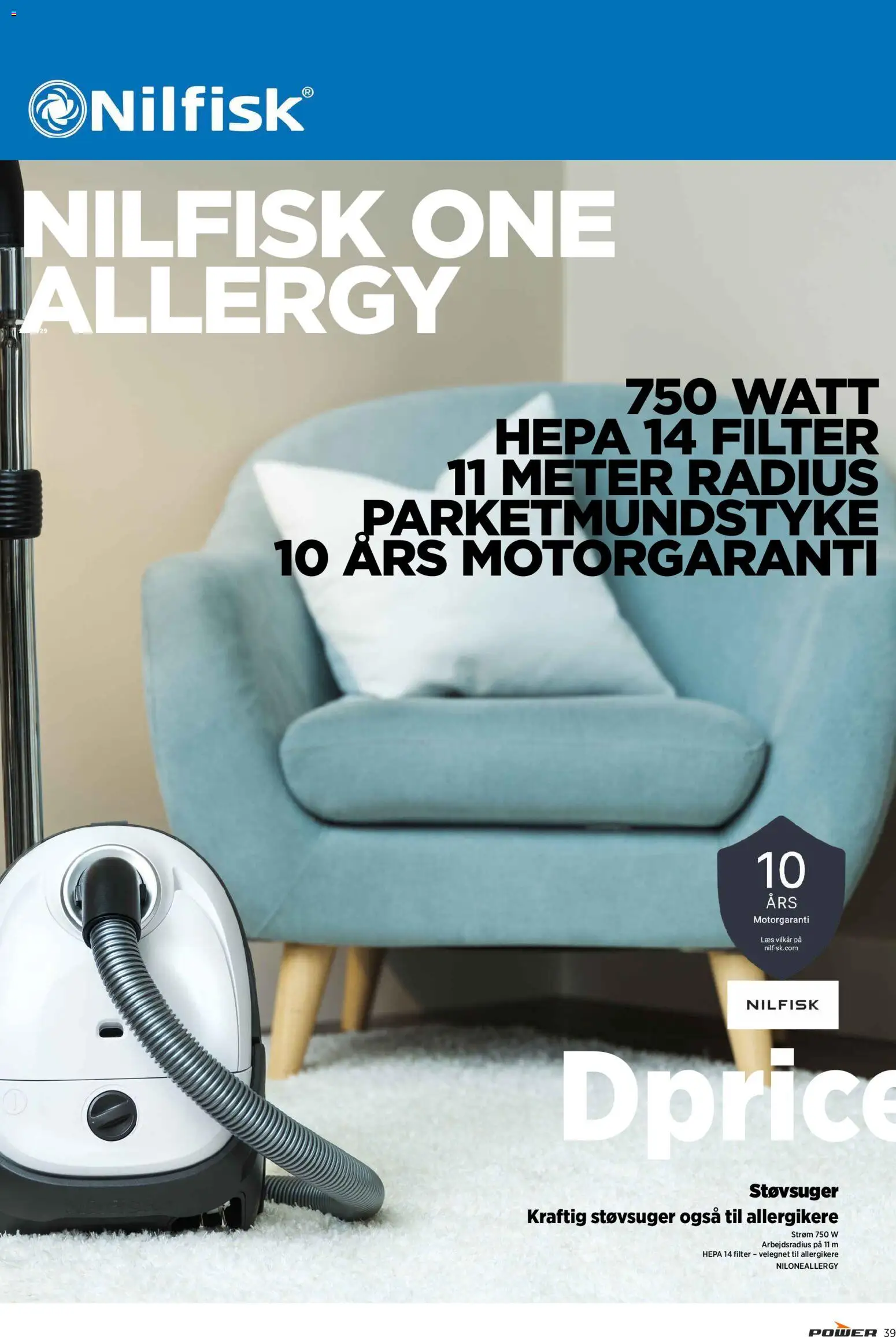 Power tilbudsavis – gyldig fra 24.04.2026 | Side: 39 | Produkter: Støvsuger