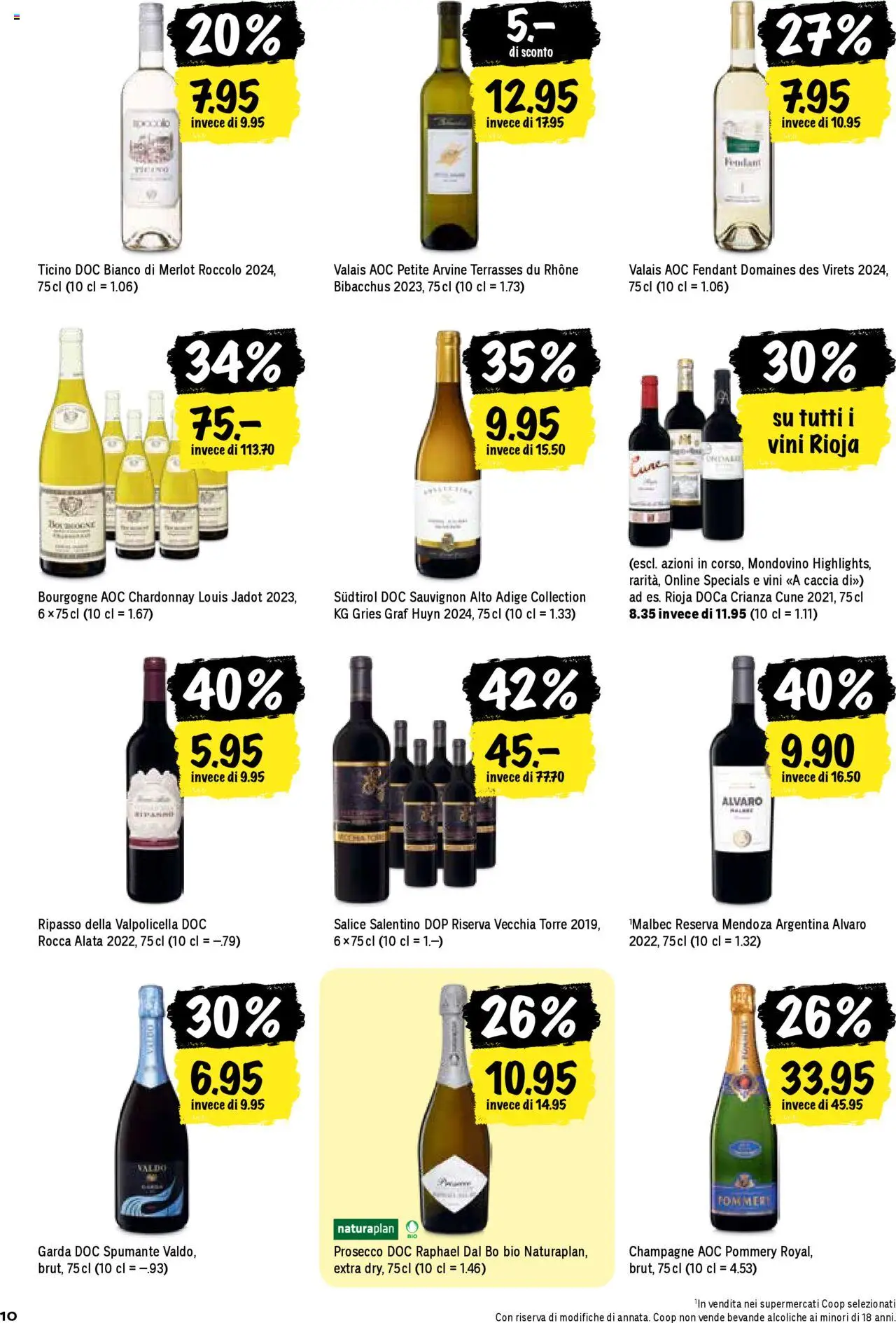 Coop - Una settimana di azioni – gültig ab 09.10.2025 | Seite: 10 | Produkte: Merlot