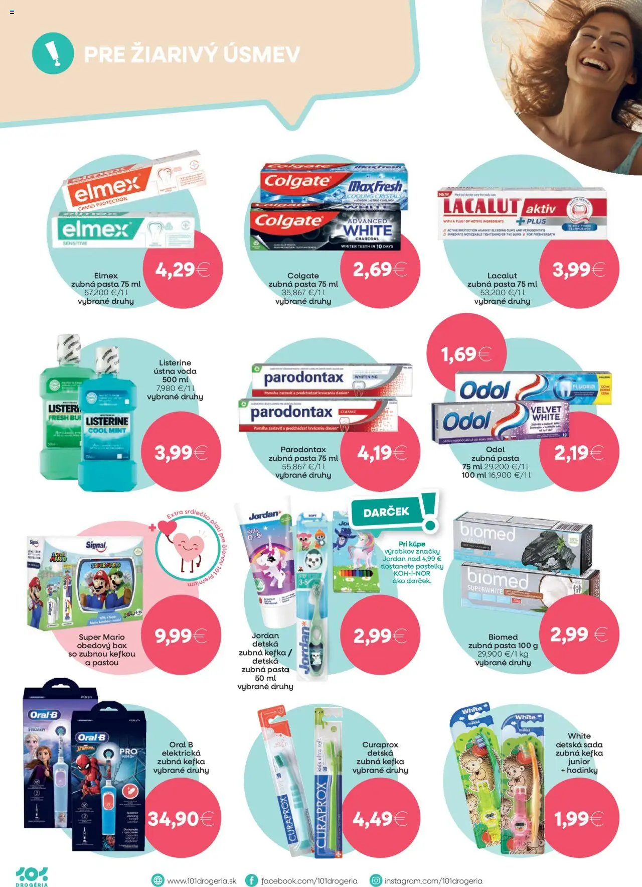 101 drogerie leták │ platný od 20.08.2025 | Strana: 8 | Produkty: Zubná kefka, Hodinky, Listerine, Pastelky