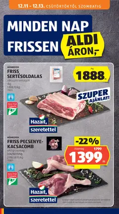 FRISS PECSENYE-KACSACOMB, 480 g/csomag - amely érvényes a következő dátumtól: 11.12.2025 | Oldal: 16