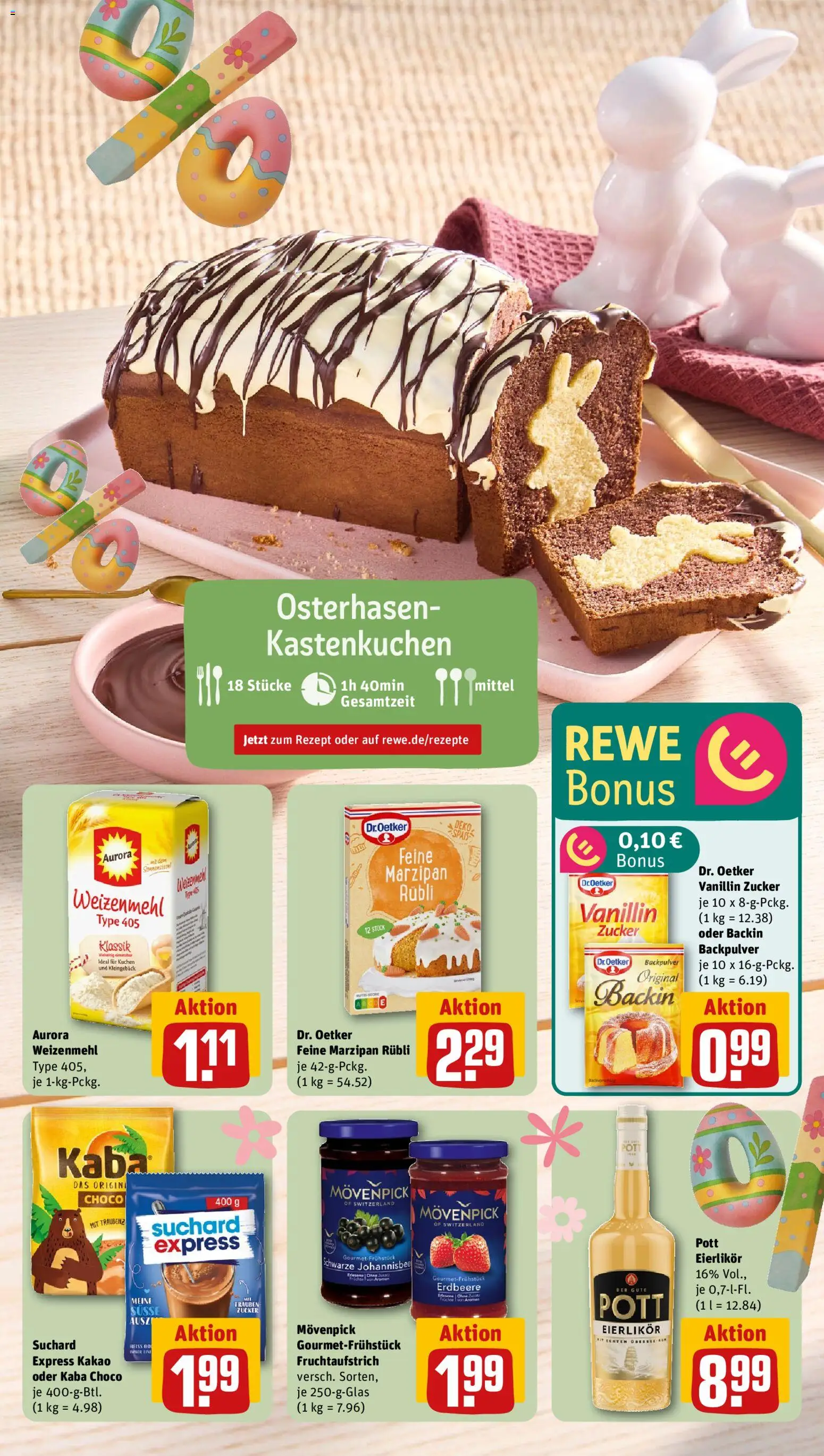 Rewe Prospekt 	 – gültig ab 16.03.2026 | Seite: 5 | Produkte: Trauben, Weizenmehl, Zucker, Kuchen