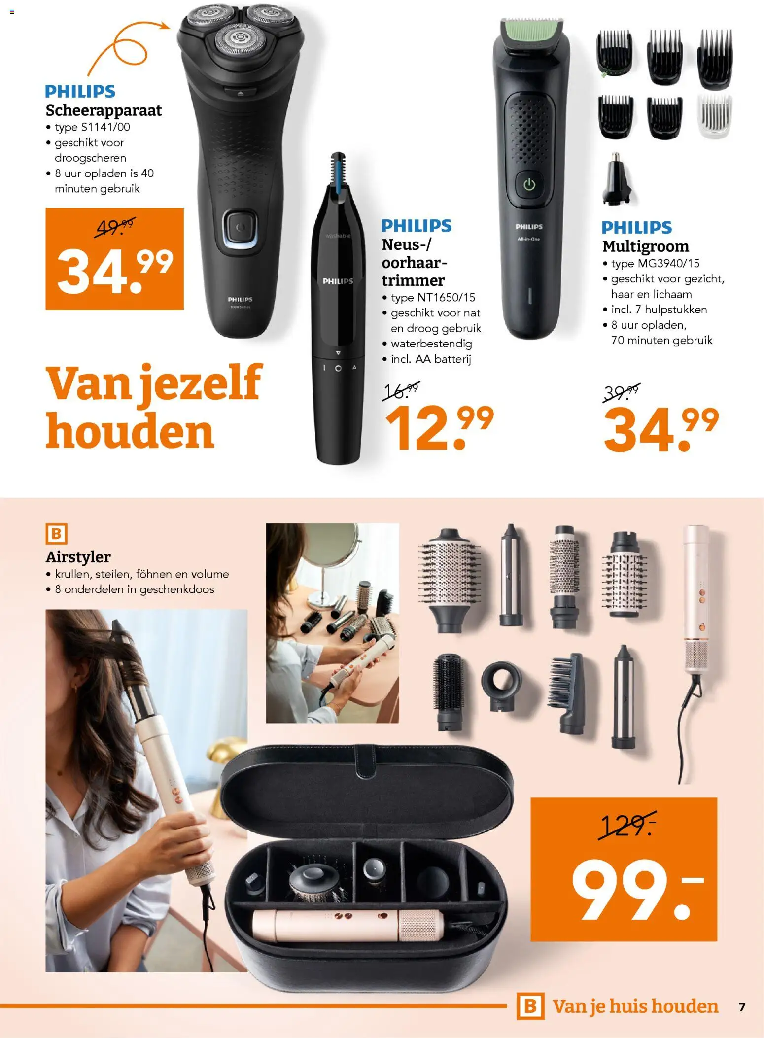 {H1} | Pagina: 7 | Producten: Trimmer, Scheerapparaat, Batterij