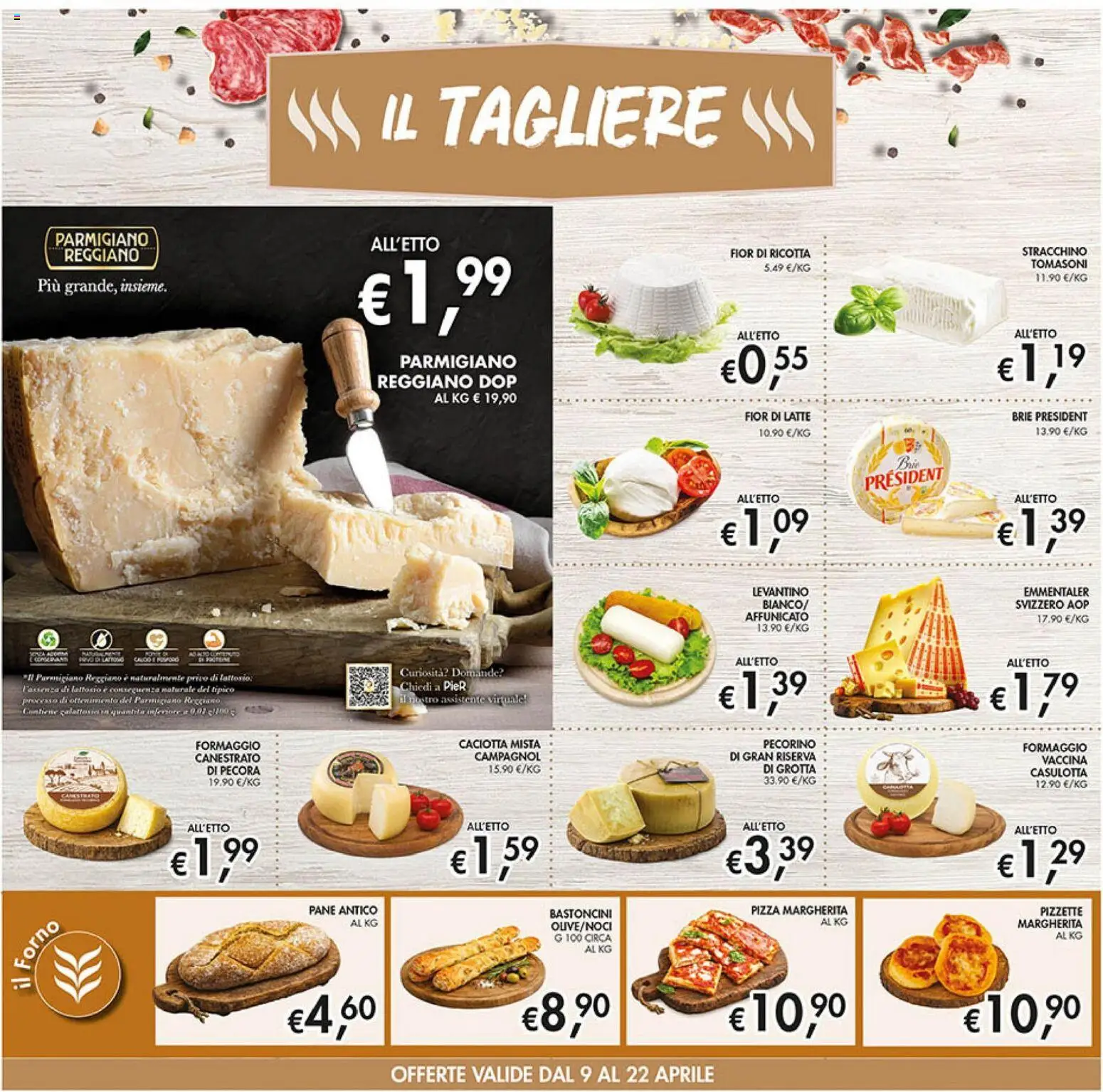 Volantino Coal del 09.04.2026 | Pagina: 14 | Prodotti: Tagliere, Il forno, Parmigiano, Pecorino