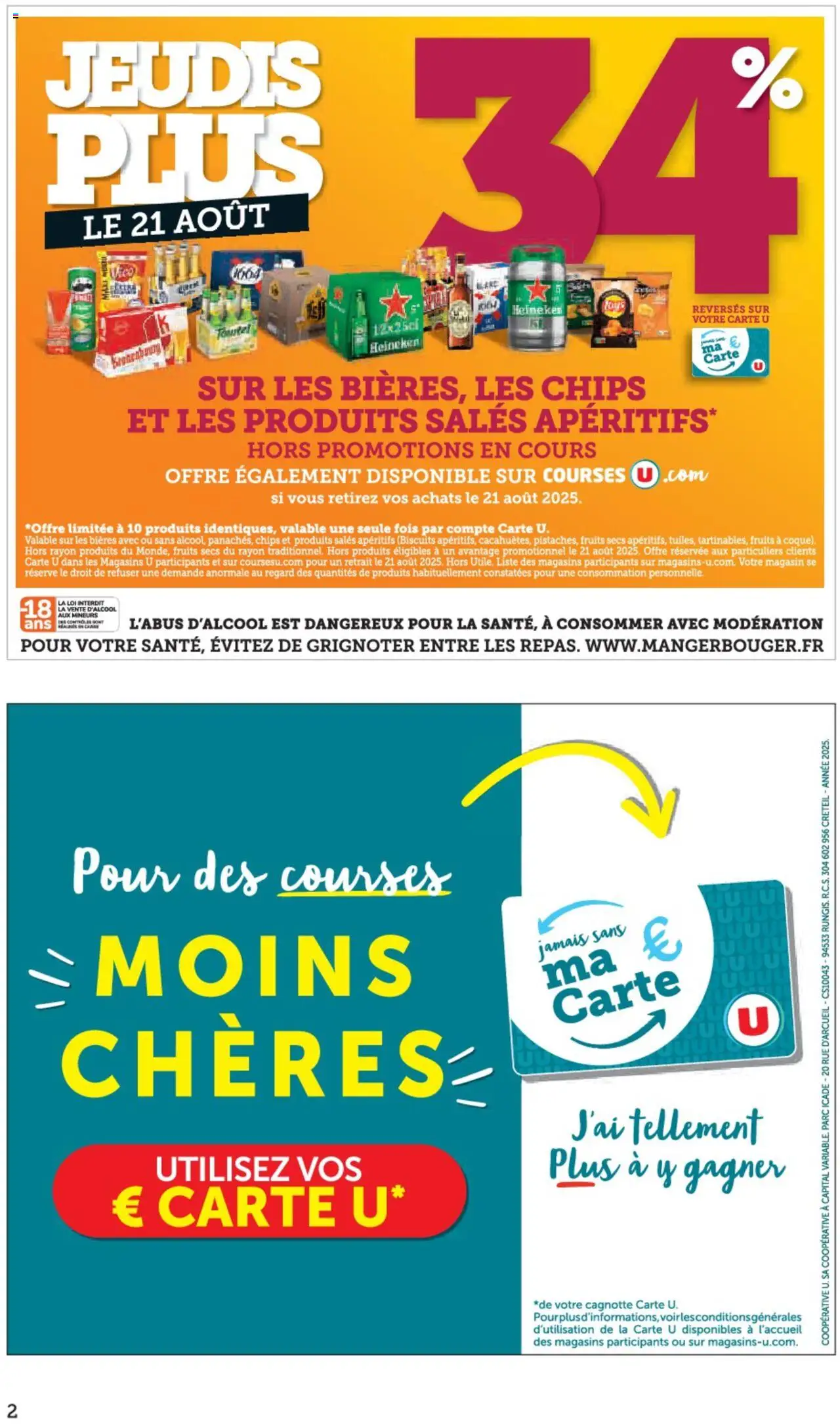  | Page: 2 | Produits: Heineken, Chips, Biscuits, Fruits secs