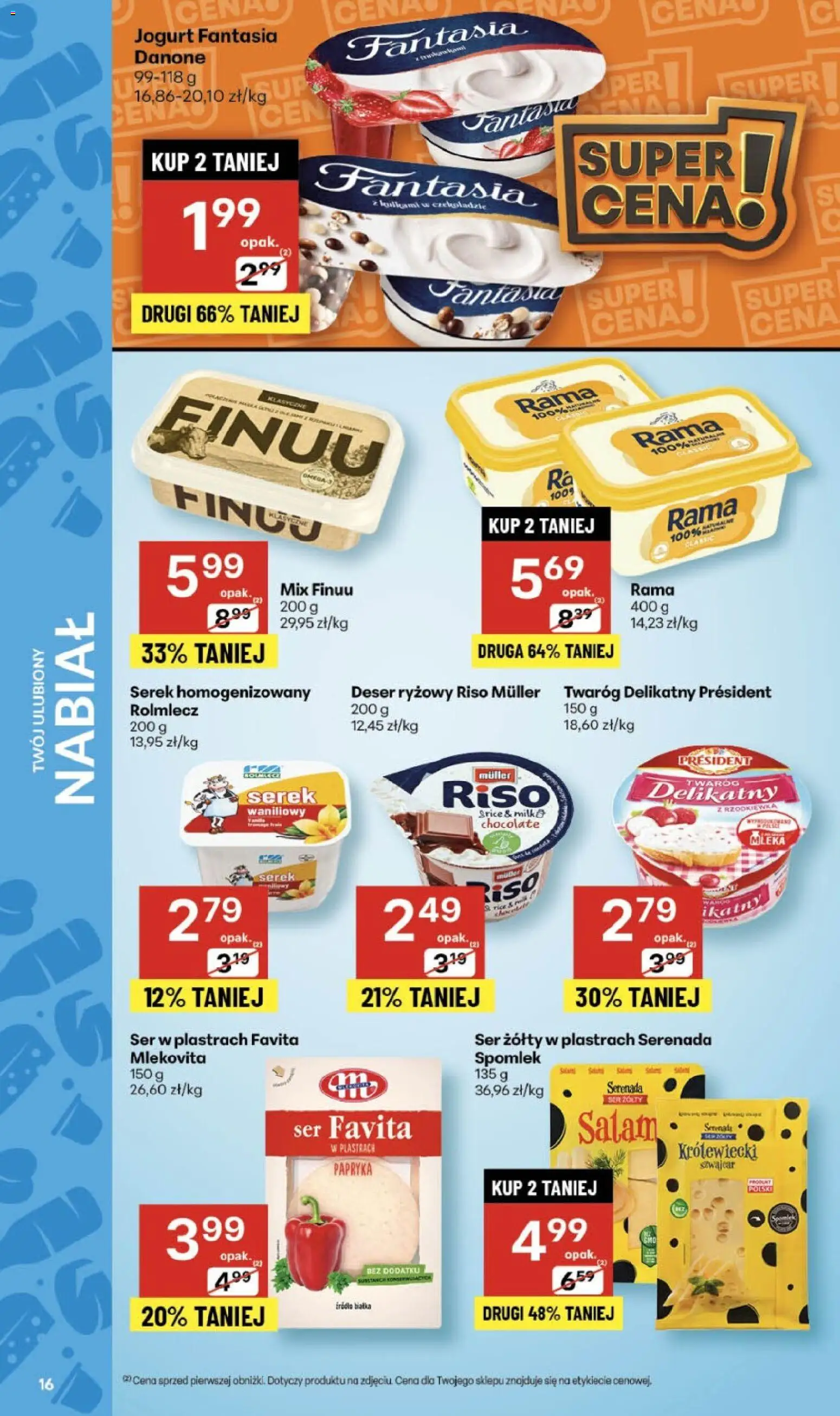 Delikatesy Centrum Gazetka - Sklepy Własne od 30.10.2025 | Strona: 16 | Produkty: Serek homogenizowany, Mleka, Papryka, Twaróg