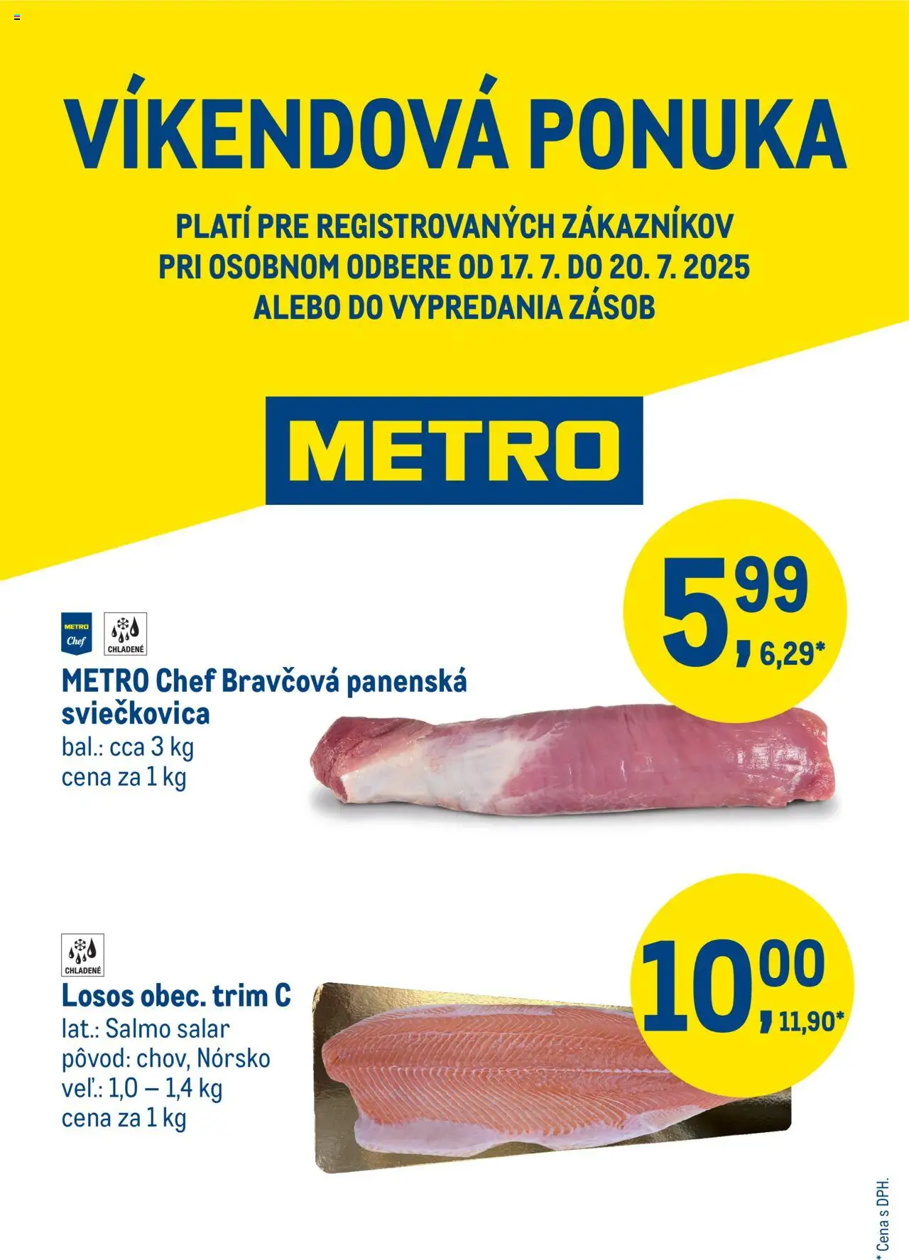 Metro víkendová ponuka │ platný od 17.07.2025 | Strana: 1 | Produkty: Losos