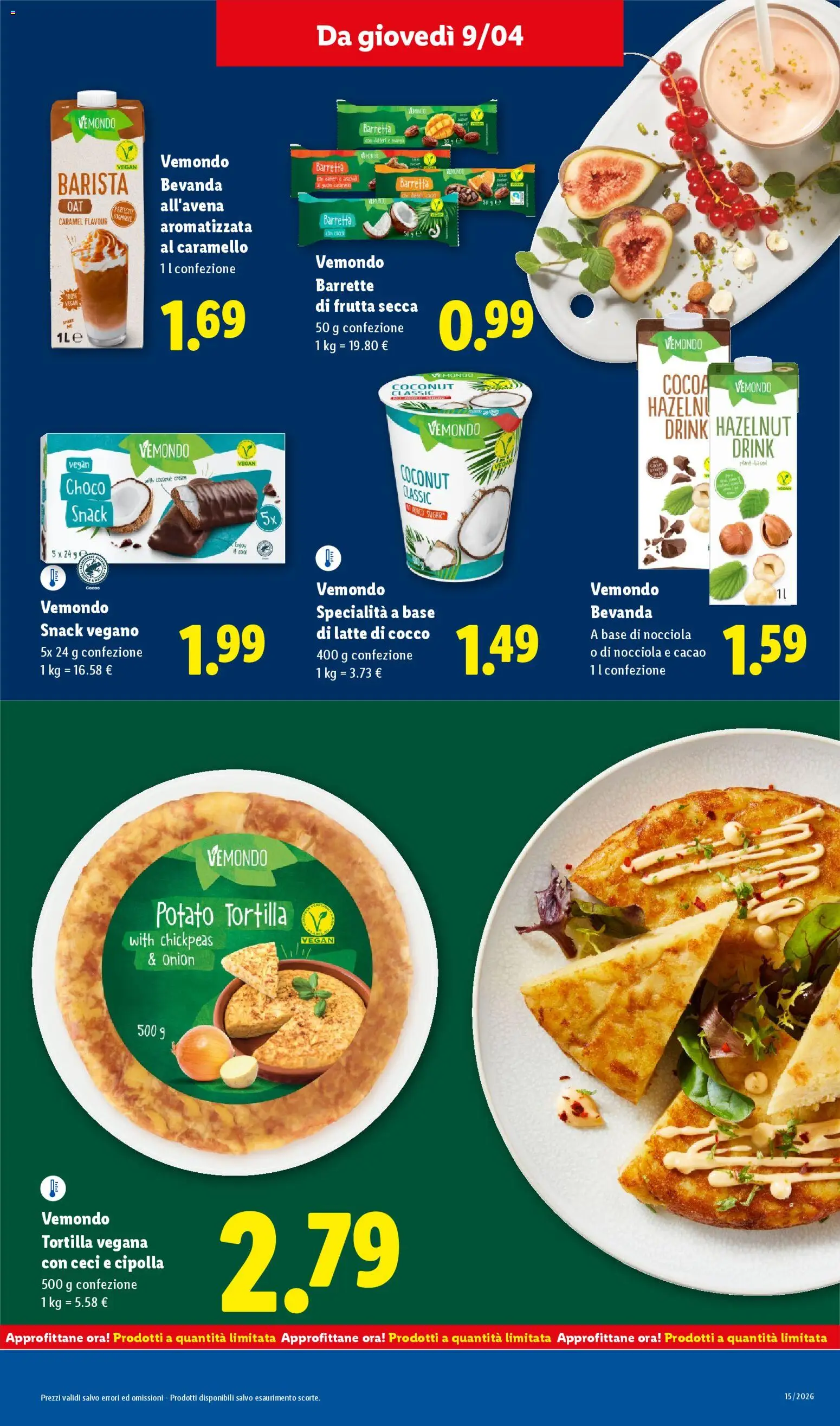 Volantino Lidl del 09.04.2026 | Pagina: 19 | Prodotti: Ceci, Frutta, Latte, Cocco