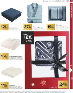 Carrefour - Prévisualisation de Carrefour catalogue Un Noël pour tous les goûts cadeaux valide à partir de 02.12.2025 | Page: 9 | Produits: Peignoir, Coton, Douche