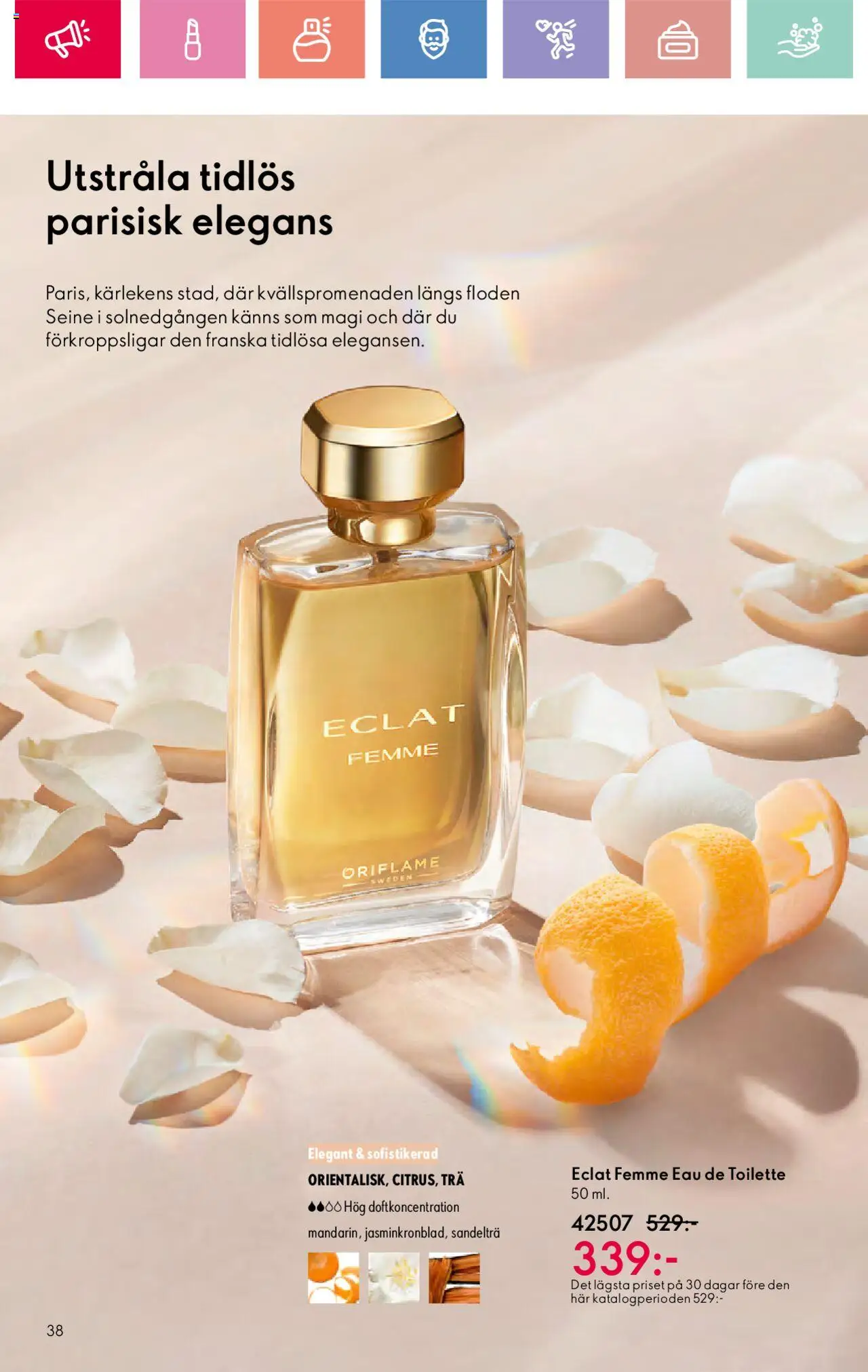 Oriflame reklamblad aktuell från 03.08.2025 | Sida: 38 | Produkter: Eau de toilette