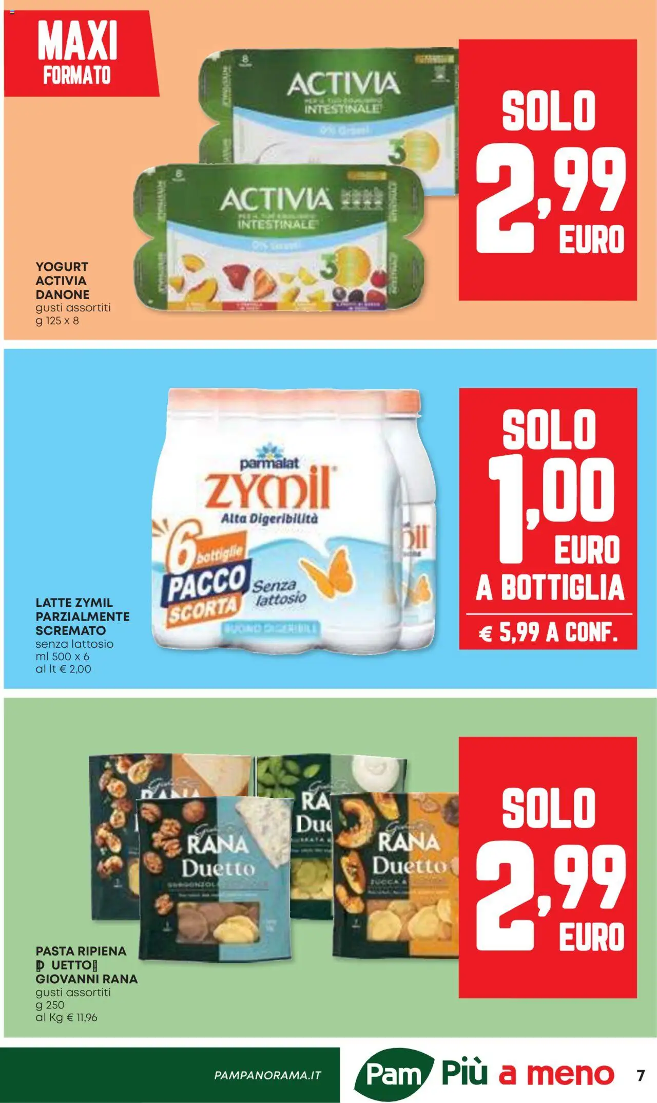 Volantino Panorama del 09.10.2025 | Pagina: 7 | Prodotti: Yogurt, Latte, Pasta, Bottiglia