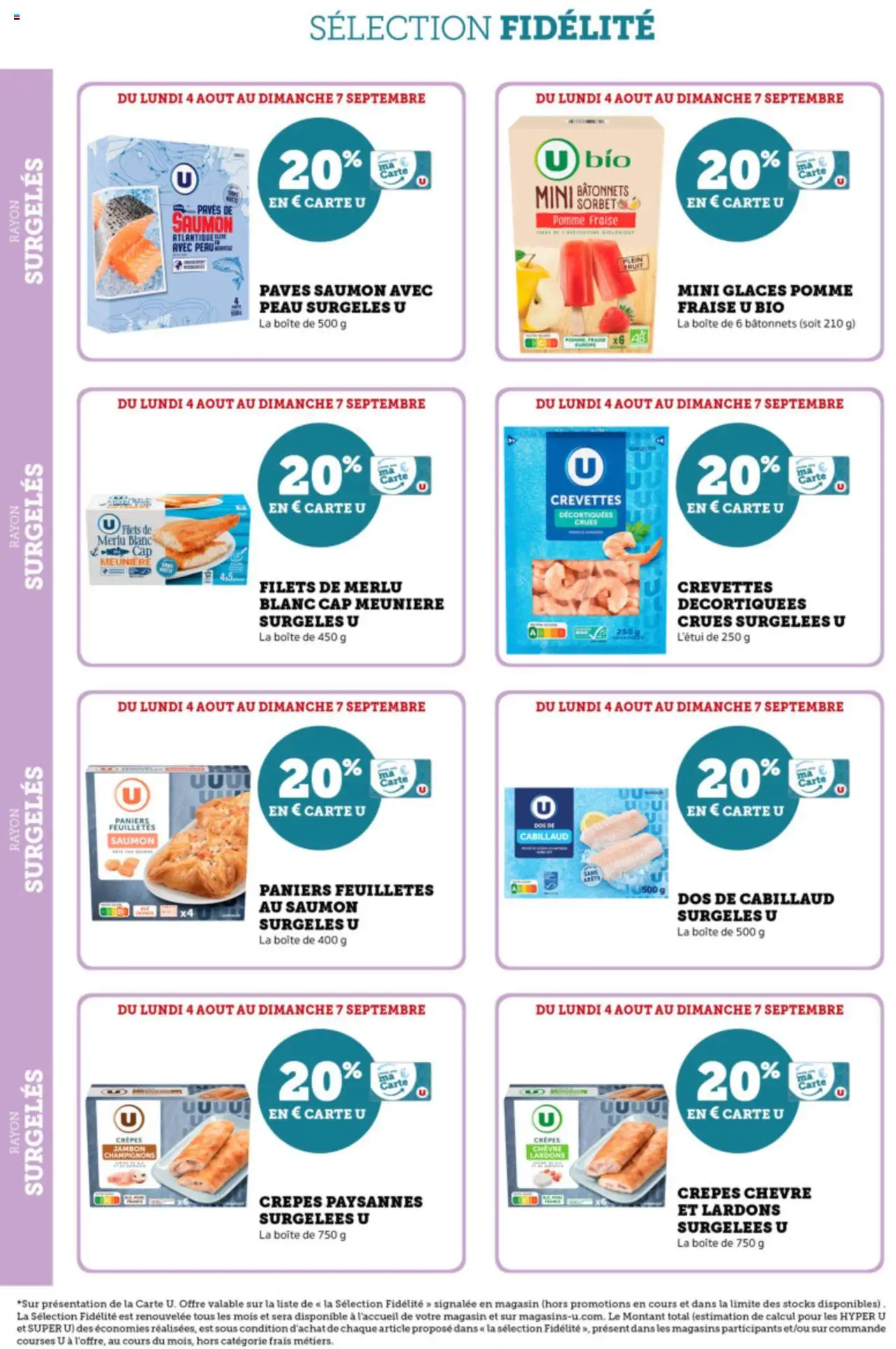  | Page: 30 | Produits: Glaces, Pomme, Jambon, Dos de cabillaud