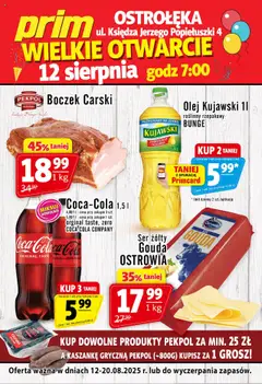 Pogląd oferty "Prim Market Gazetka - Wielkie Otwarcie Ostrołęka" - ważna od 12.08.2025