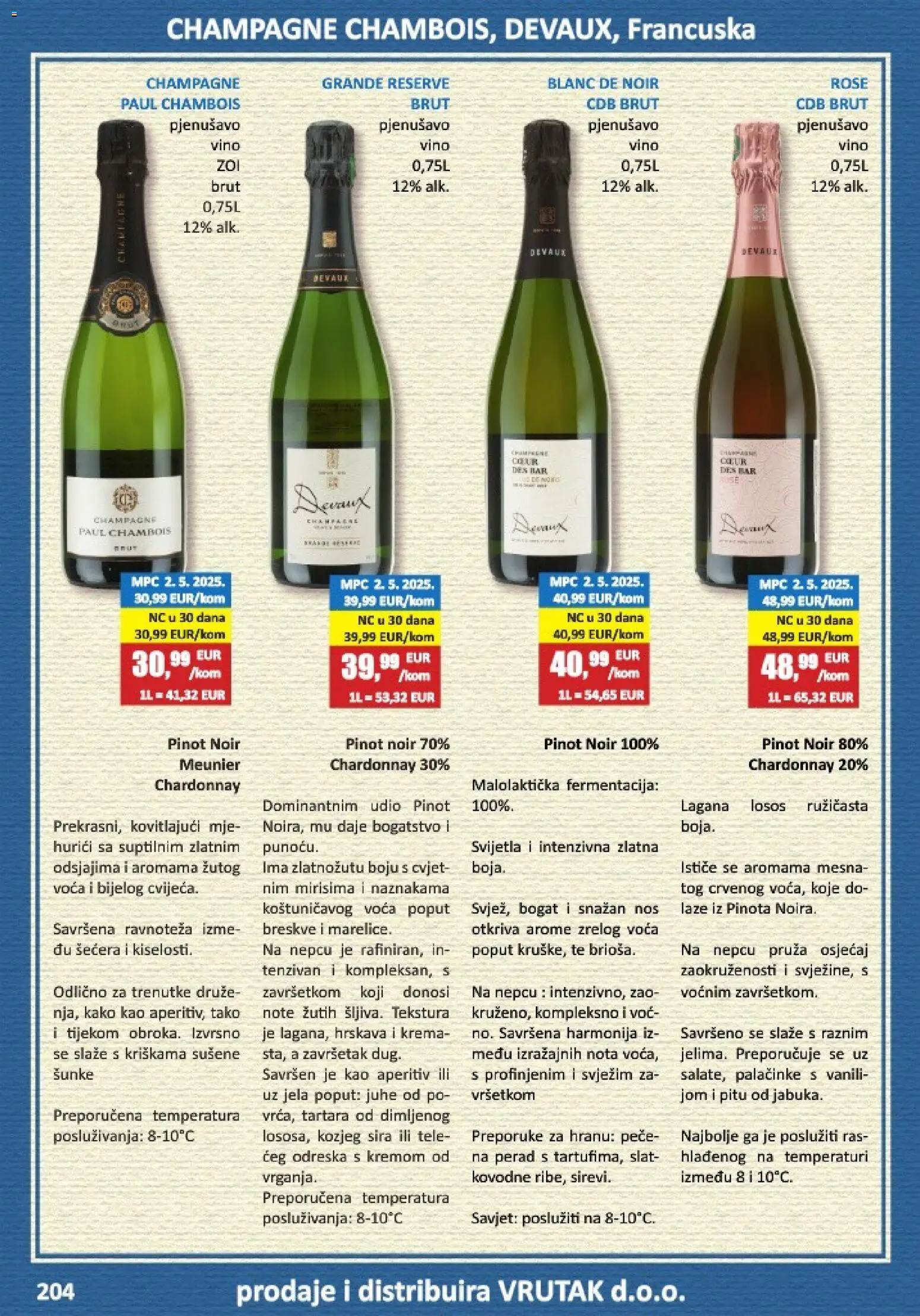 Vrutak katalog | vrijedi od 01.11.2025 | Stranica: 204 | Proizvodi: Aperitiv, Vino, Krema, Losos