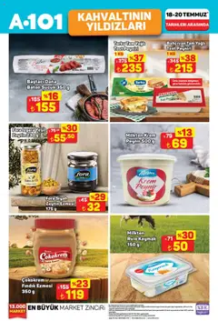 A101 Katalog - 18.07.2025 tarihinden itibaren geçerlidir | Sayfa: 7 | Ürünler: Krem, Peynir, Fındık, Zeytin