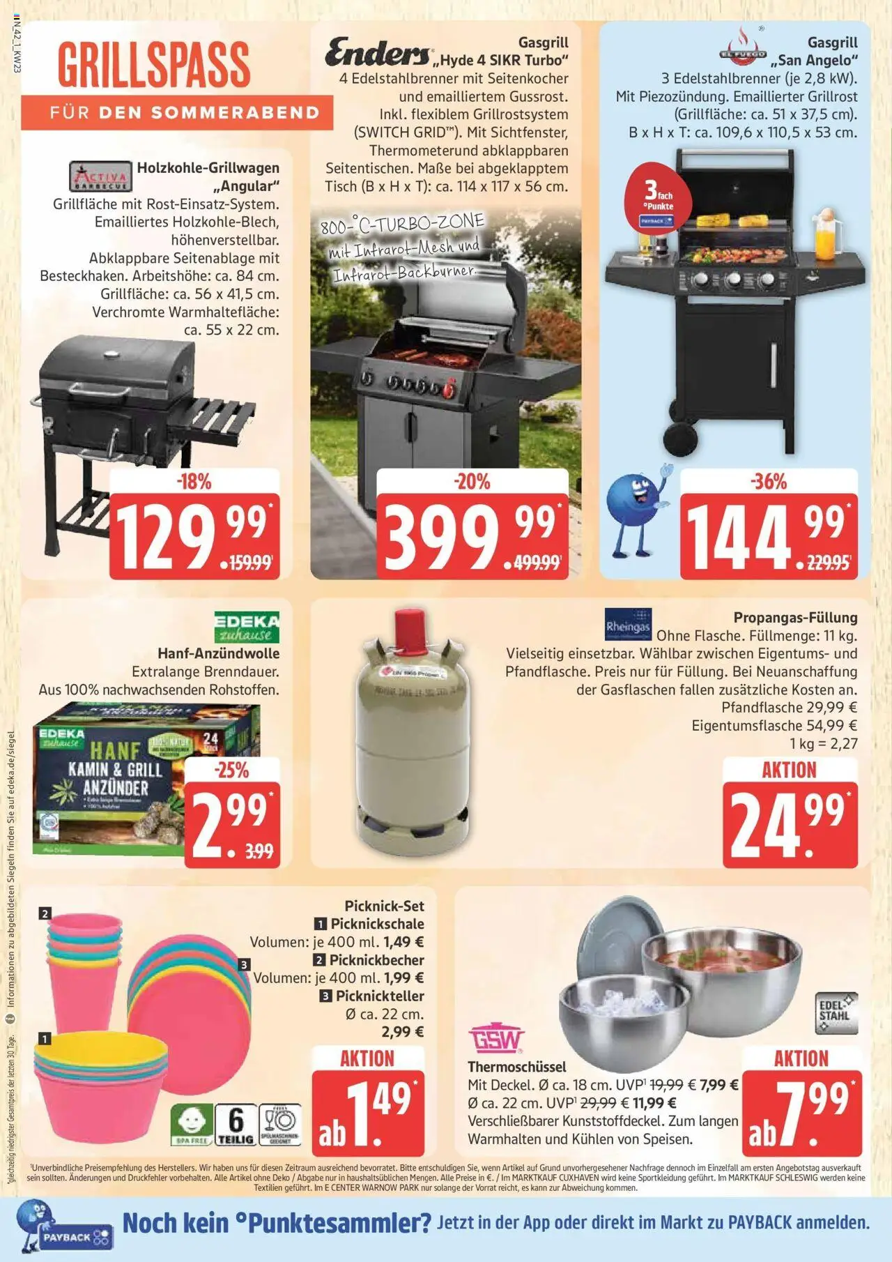 Marktkauf - Marktkauf: Wochenangebote - gültig ab dem 01.06.2025 | Seite: 42 | Produkte: Grill, Kamin, Tisch