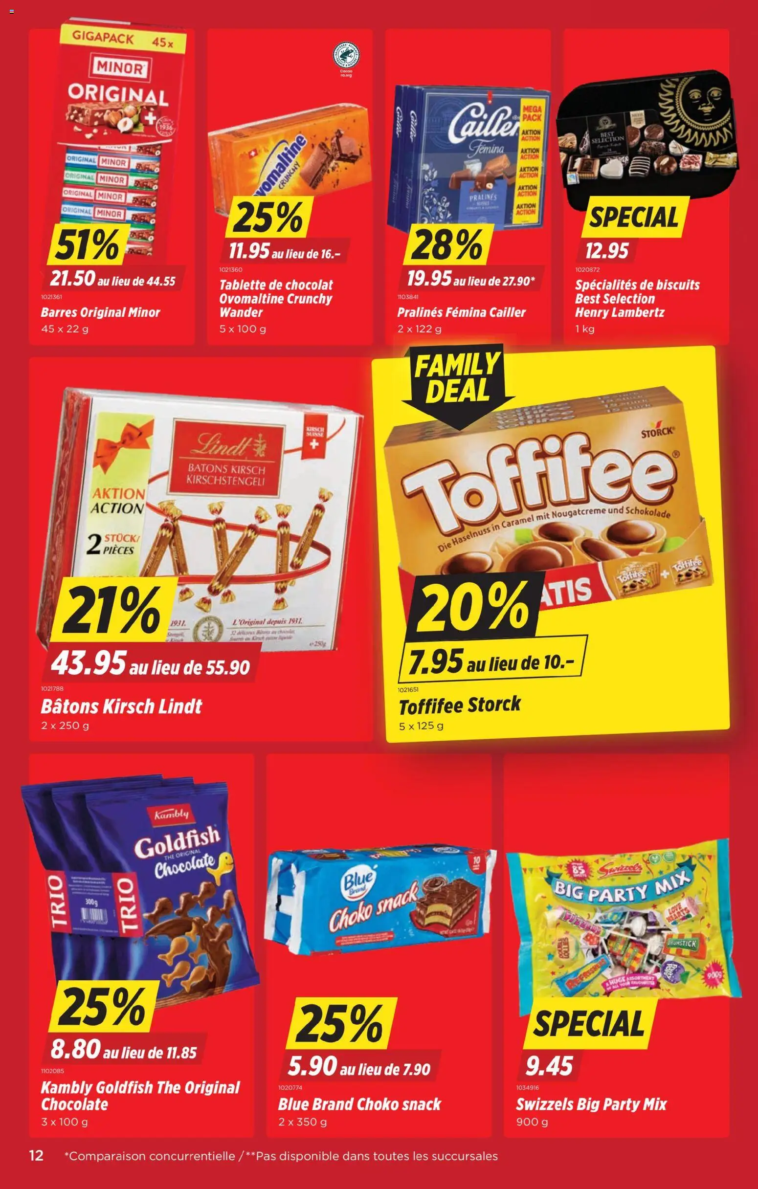 Denner Aktionen FR – gültig ab 27.01.2026 | Seite: 12 | Produkte: Schokolade, Tablette