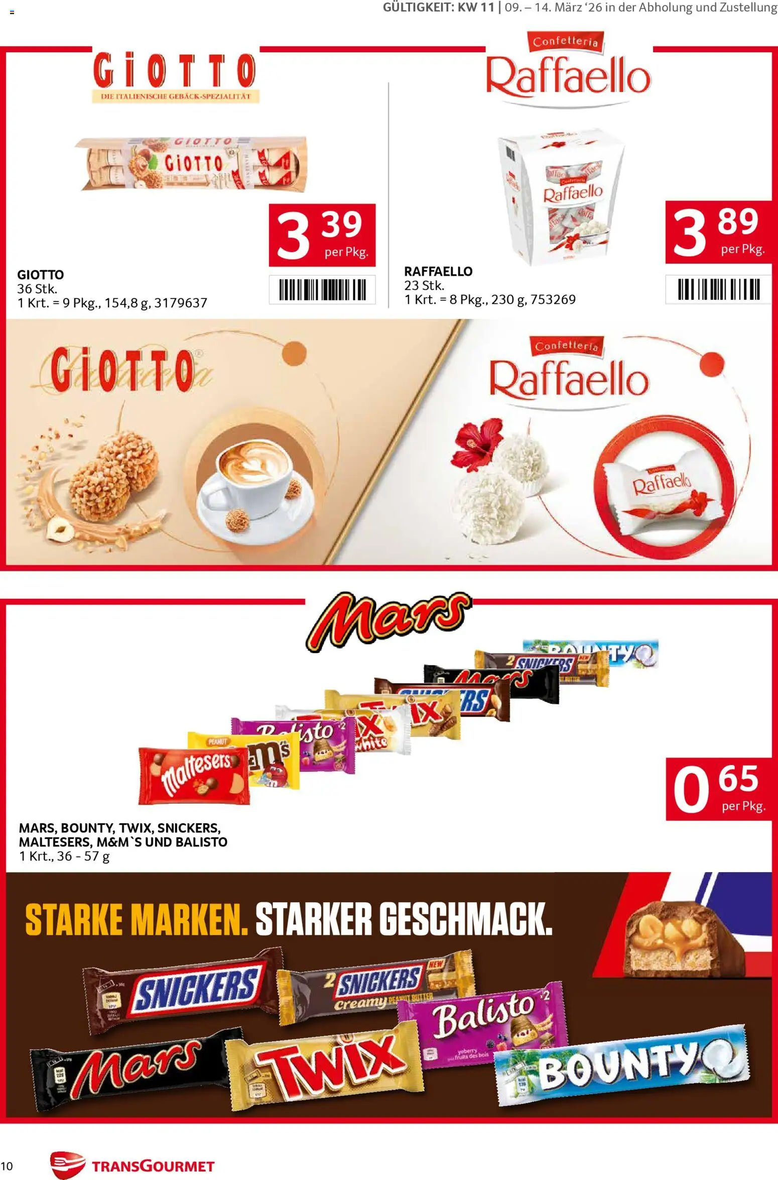 Transgourmet Markenfestwoche gültig ab 09.03.2026 | Seite: 10 | Produkte: Butter