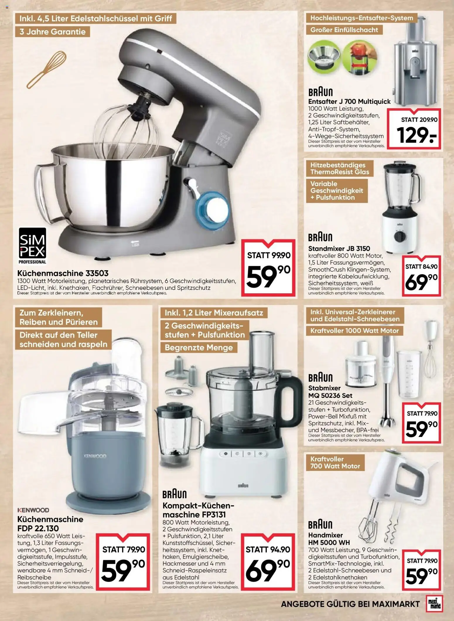 Maximarkt Backgenuss Haid, Linz gültig ab 22.10.2025 | Seite: 5 | Produkte: Entsafter