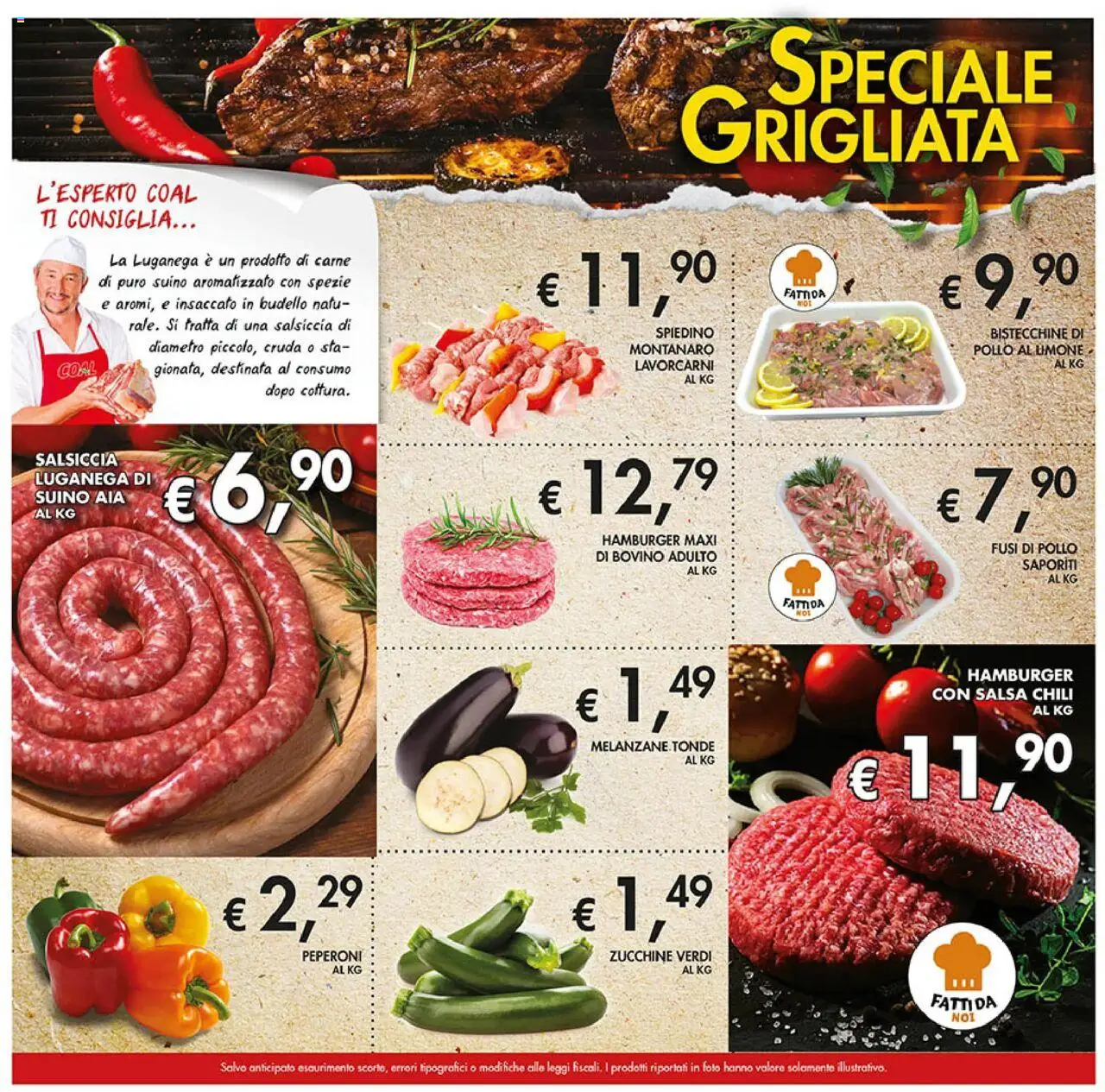 Volantino Coal del 31.07.2025 | Pagina: 11 | Prodotti: Pollo, Spezie, Limone, Salsiccia
