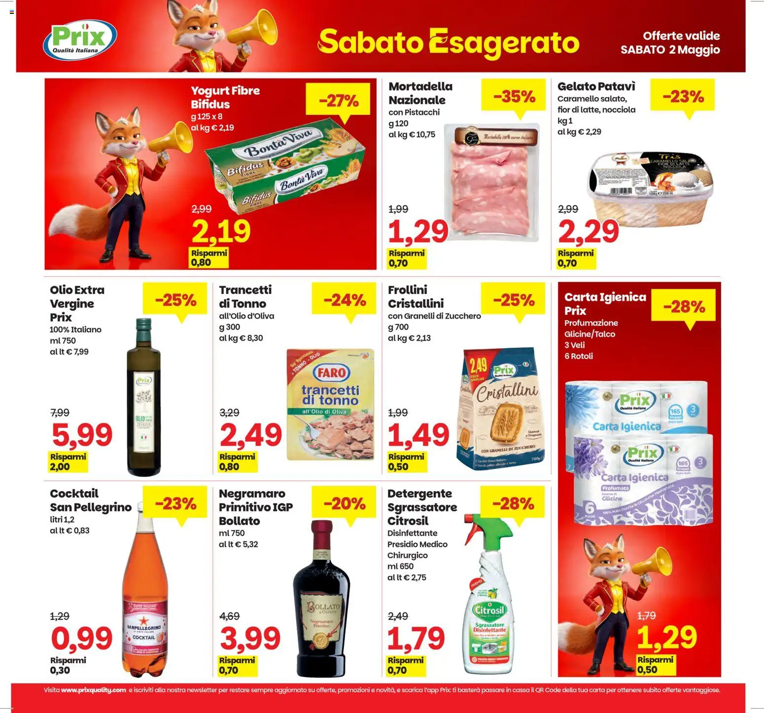 Volantino Prix del 21.04.2026 | Pagina: 25 | Prodotti: Yogurt, Gelato, Olio, Frollini