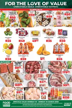 Food Lover's Market specials catalogue – valid from 16.03.2026