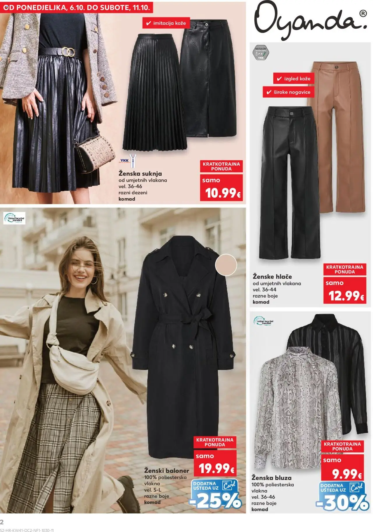 Kaufland katalog | vrijedi od 08.10.2025 | Stranica: 2 | Proizvodi: Bluza, Hlače