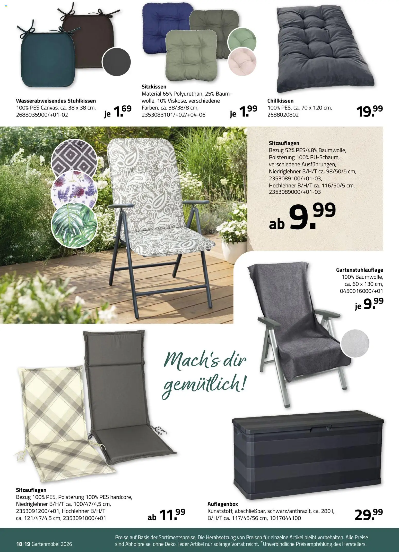 Roller Garten looks – gültig ab 23.02.2026 | Seite: 18 | Produkte: Gartenmöbel