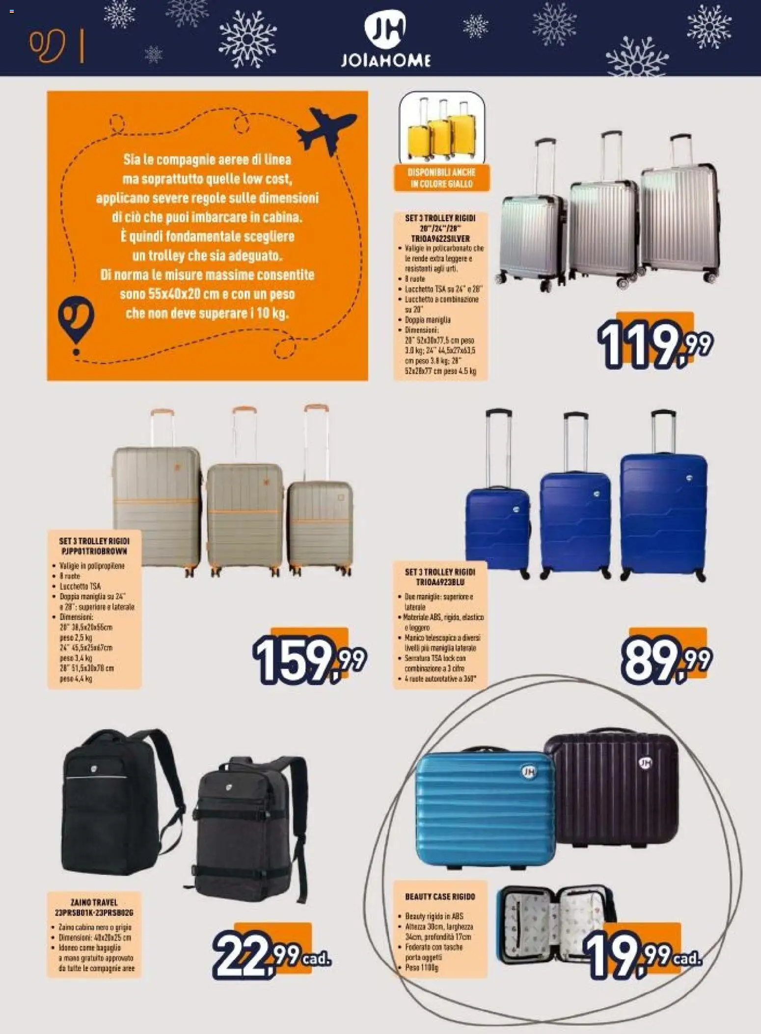 Volantino Unieuro del 06.12.2025 | Pagina: 14 | Prodotti: Zaino, Trolley