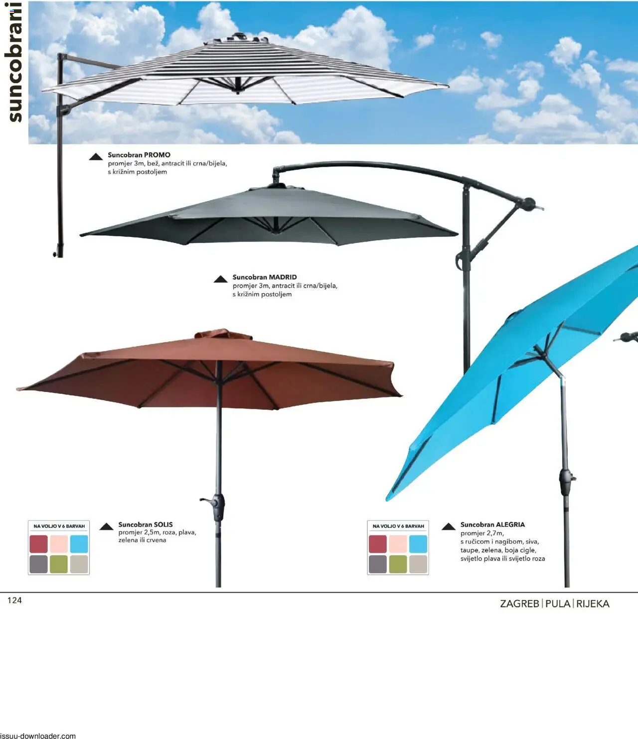 Harvey Norman katalog | vrijedi od 19.03.2025 | Stranica: 124 | Proizvodi: Suncobran