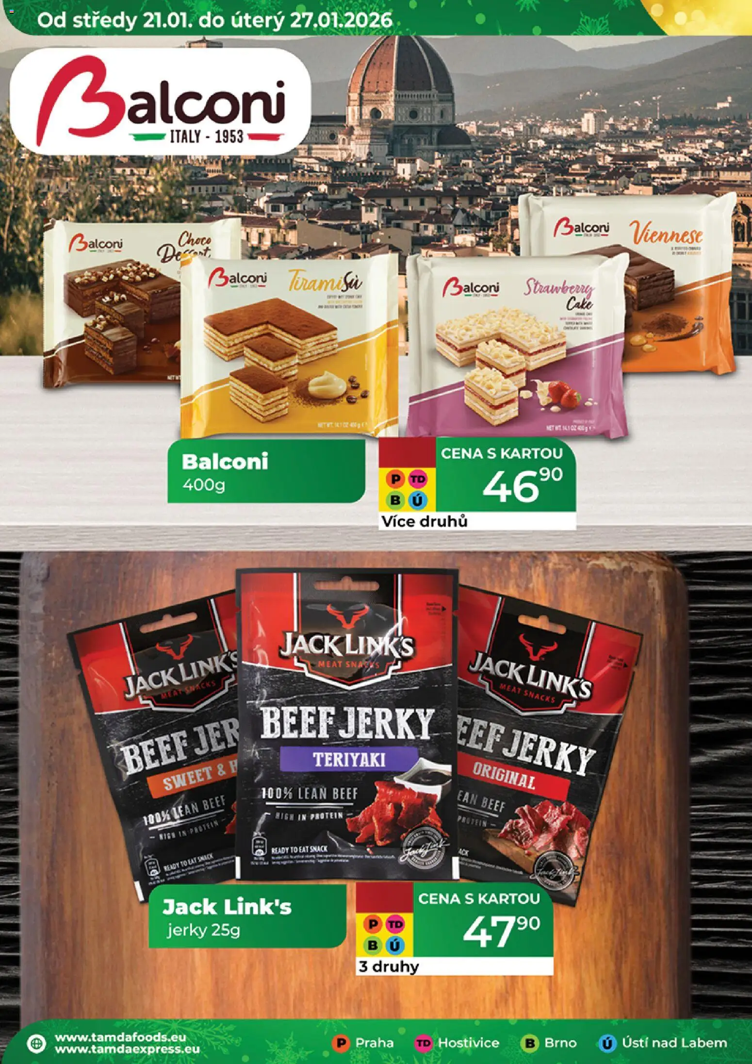 Tamda Foods leták od 21.01.2026 | Strana: 30 | Produkty: Tiramisu, Protein, Jerky