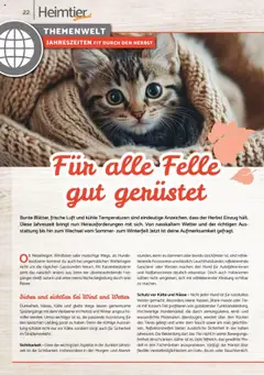 zookauf Heimtier Journal ab 01.10.2025 gültig | Seite: 22 | Produkte: Bekleidung, Mantel