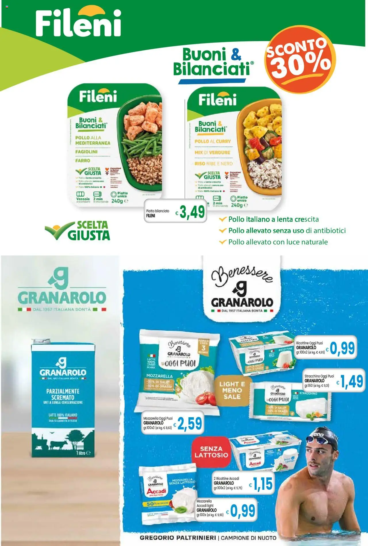 Volantino Galassia del 16.10.2025 | Pagina: 2 | Prodotti: Pollo, Riso, Sale, Farro