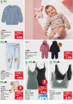 Kombinezon za bebe od flisa, 100% poliesterska vlakna vel. 62/68-86/92 razne boje komad - Pregled kataloga iz trgovine Kaufland, vrijedi od 22.10.2025 | Stranica: 19