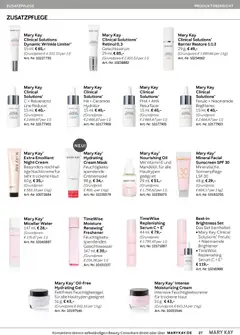 Mary Kay Katalog ab 15.04.2026 gültig | Seite: 27 | Produkte: Serum, Nachtcreme