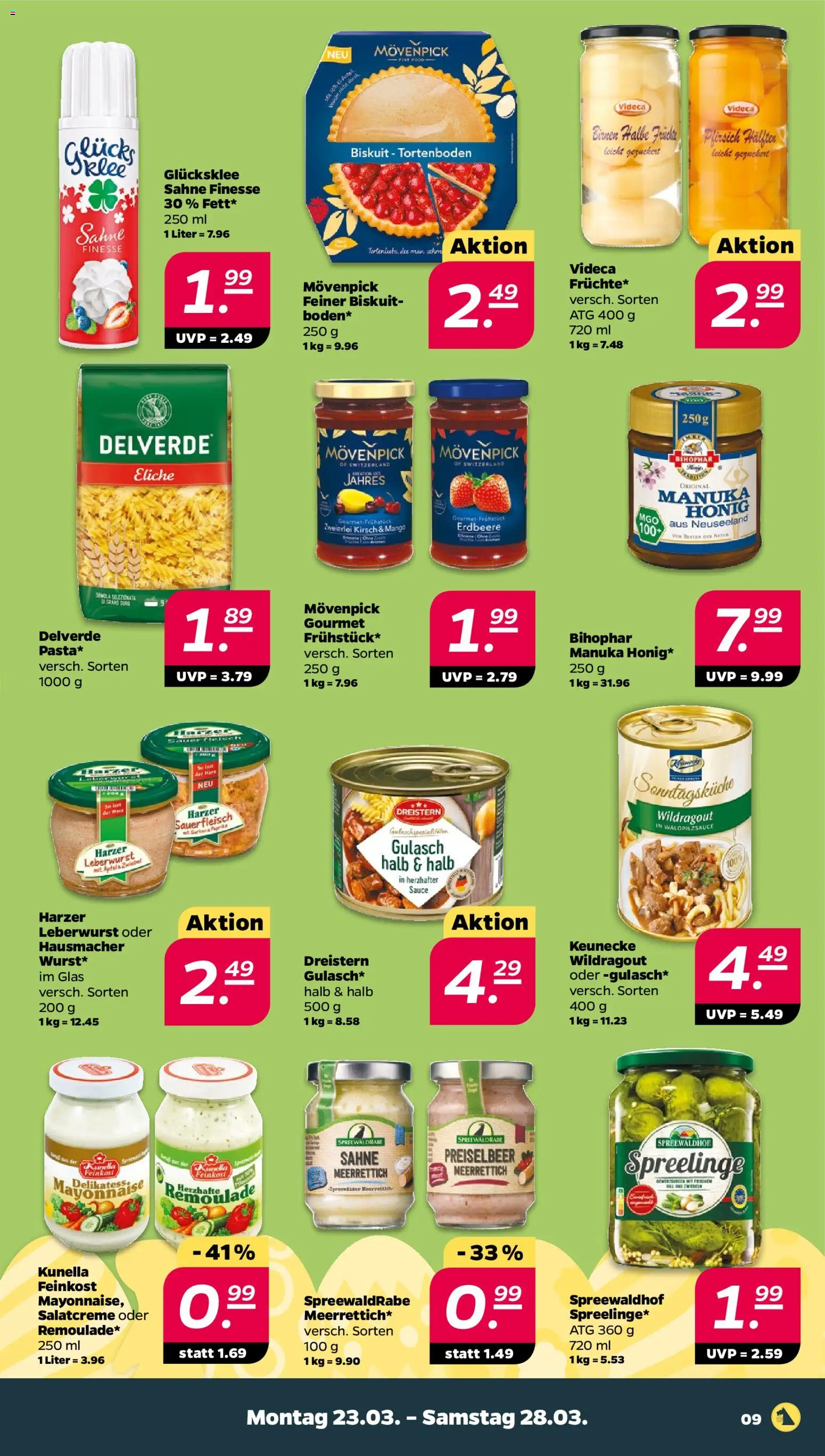 Netto Prospekt 	 – gültig ab 23.03.2026 | Seite: 9 | Produkte: Gulasch, Sahne
